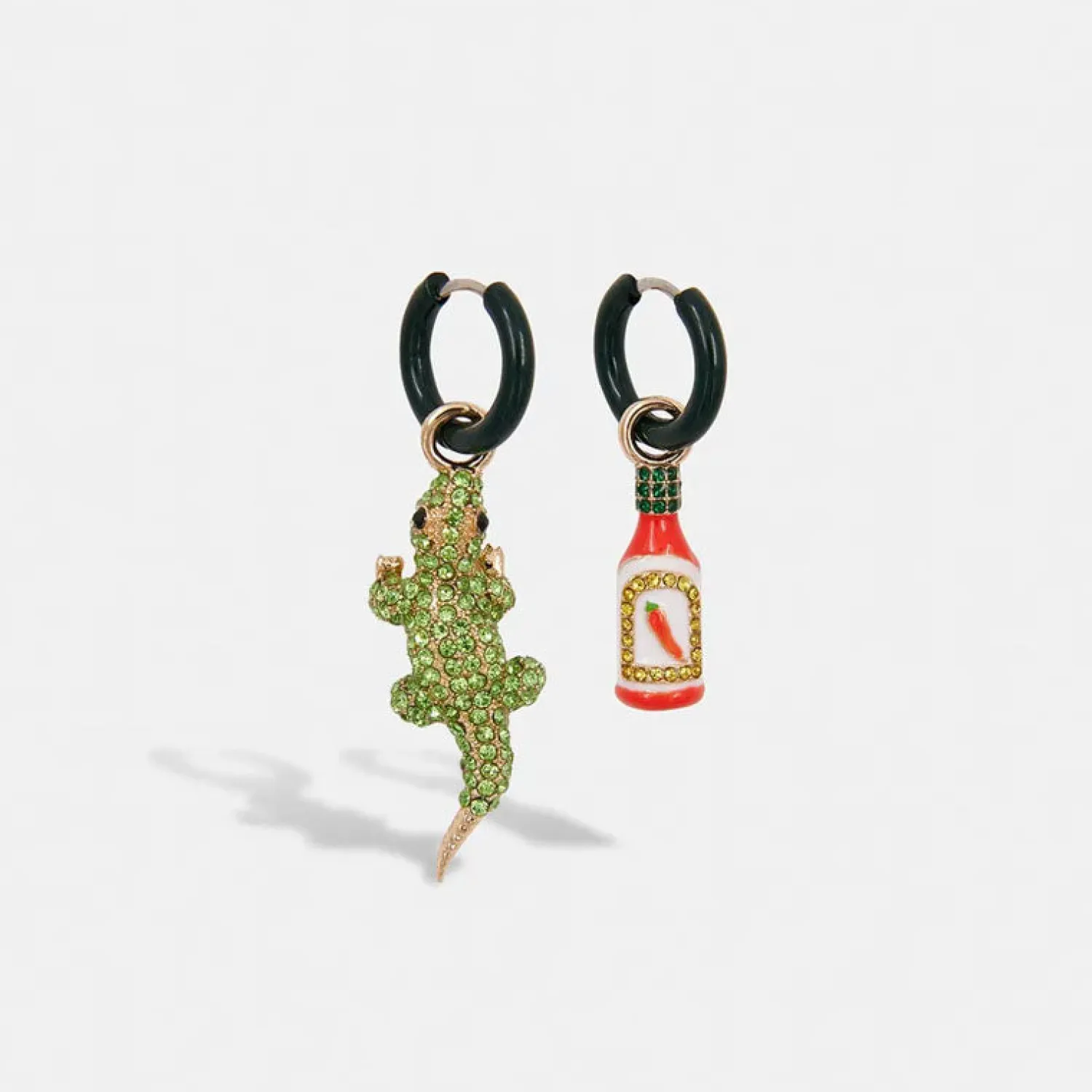 ESSENTIEL ANTWERP Grocodile Fantasy Earrings In Multi