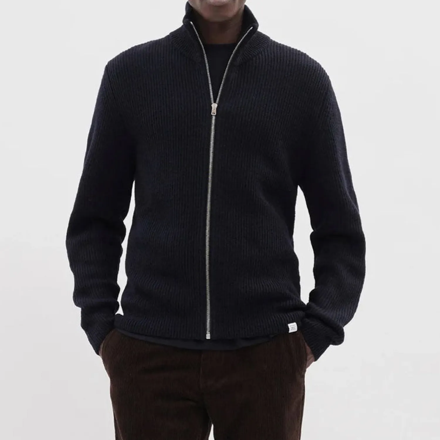 NORSE PROJECTS Hagen Cotton Wool Jacket In Dark Navy