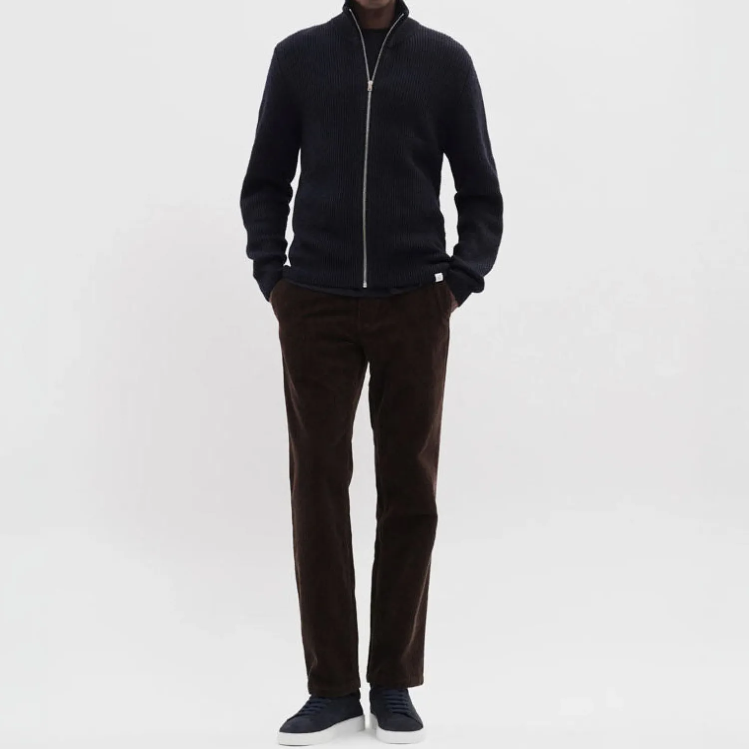 NORSE PROJECTS Hagen Cotton Wool Jacket In Dark Navy