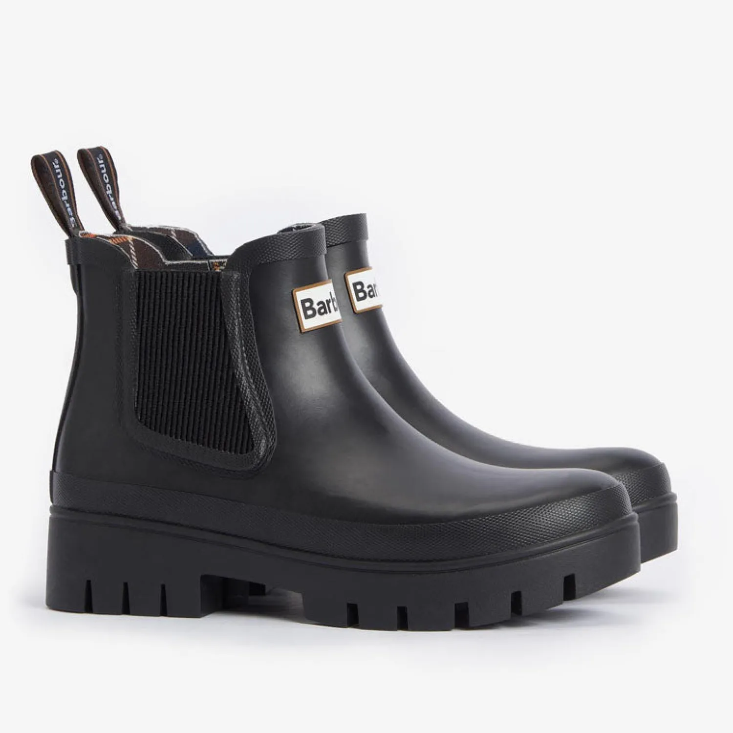 BARBOUR Halton Chelsea Welly Boots In Black