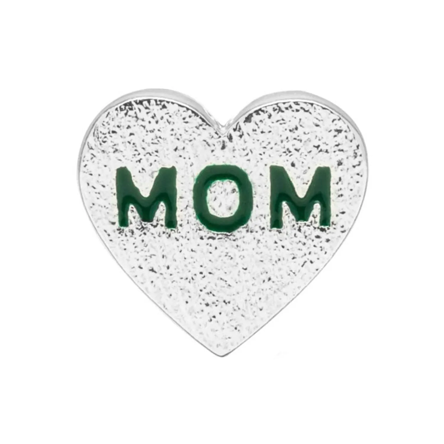 LULU COPENHAGEN Heart Mom Silver Plated Earring 1 Pcs In Green