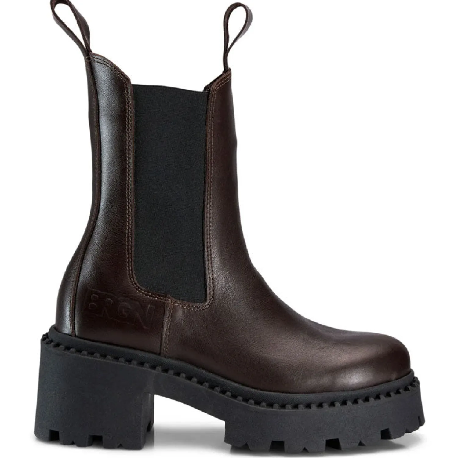 BRGN Heel Chelsea Boot In Brown