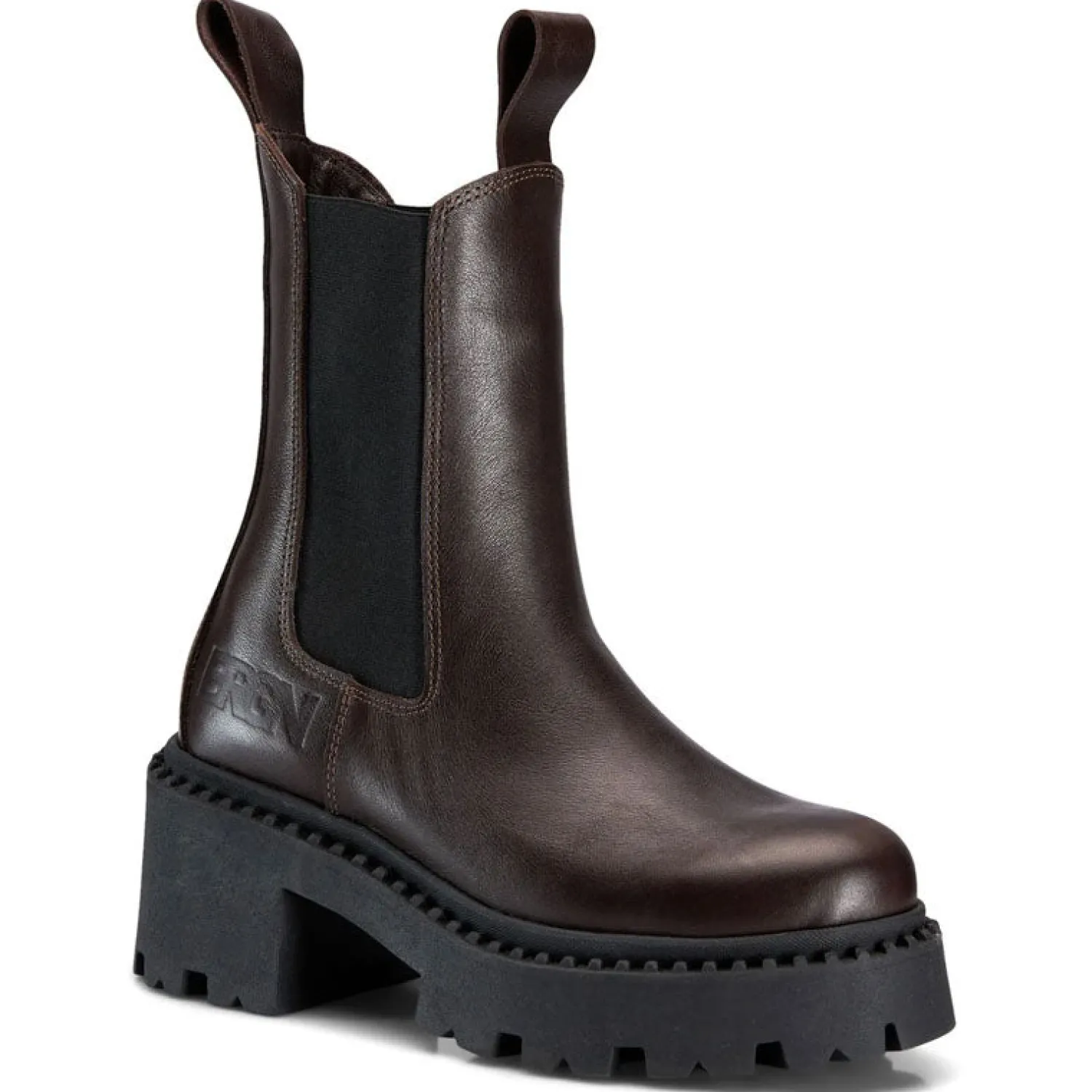 BRGN Heel Chelsea Boot In Brown