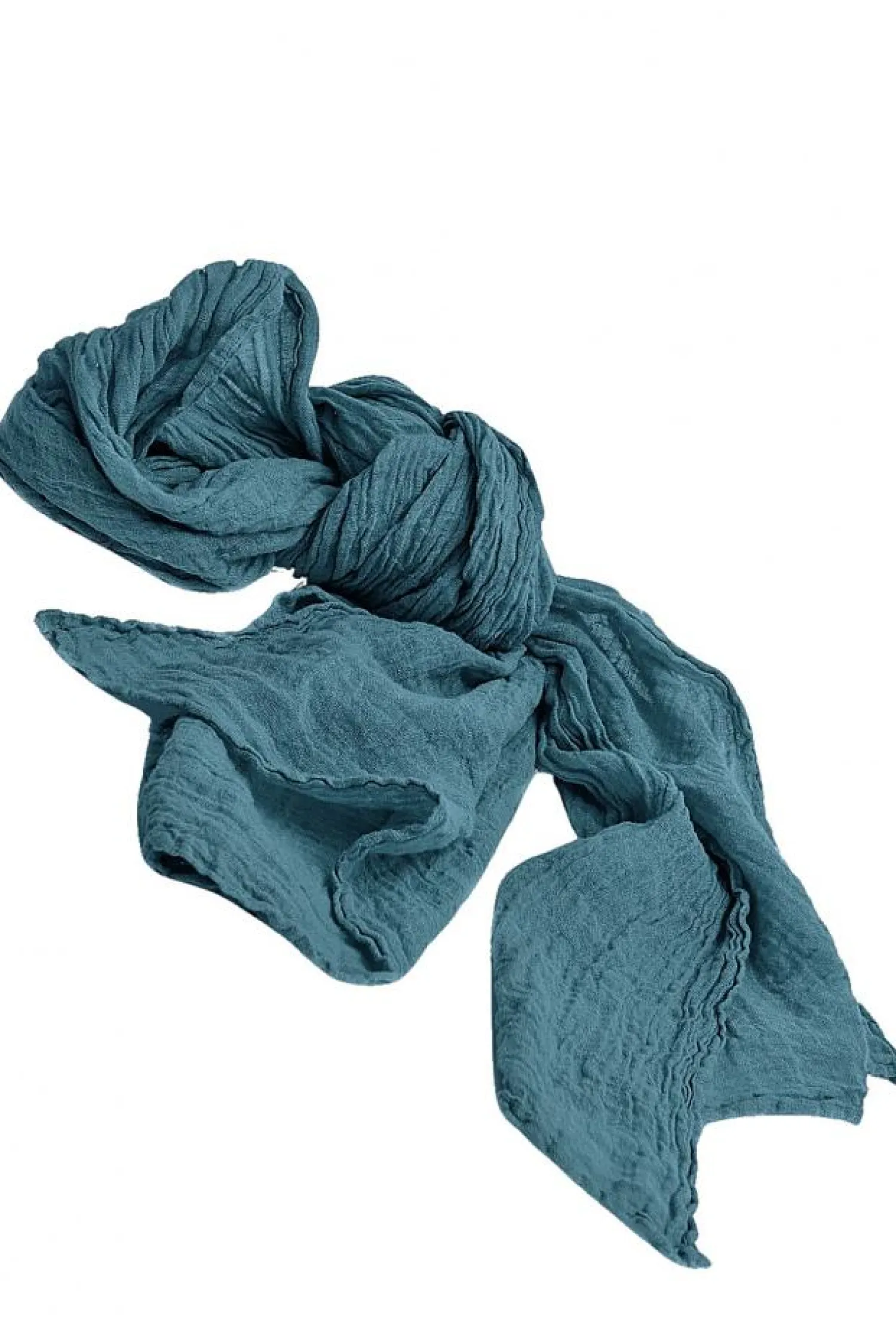 COULEUR CHANVRE Hemp Scarf In Austral Blue