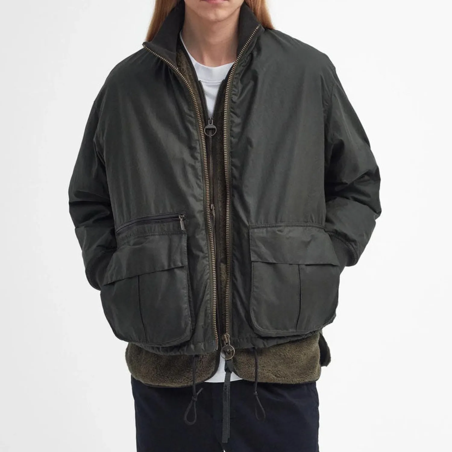 BARBOUR Highfield Wax Jacket In Archive Olive