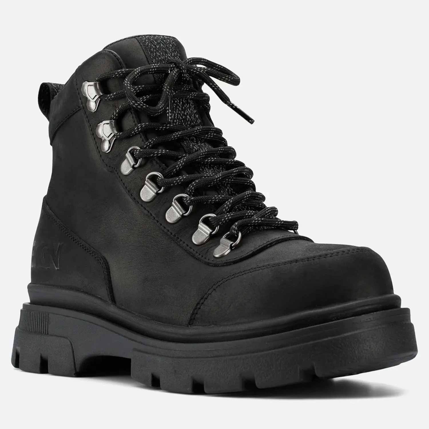 BRGN Hiking Boots In New Black