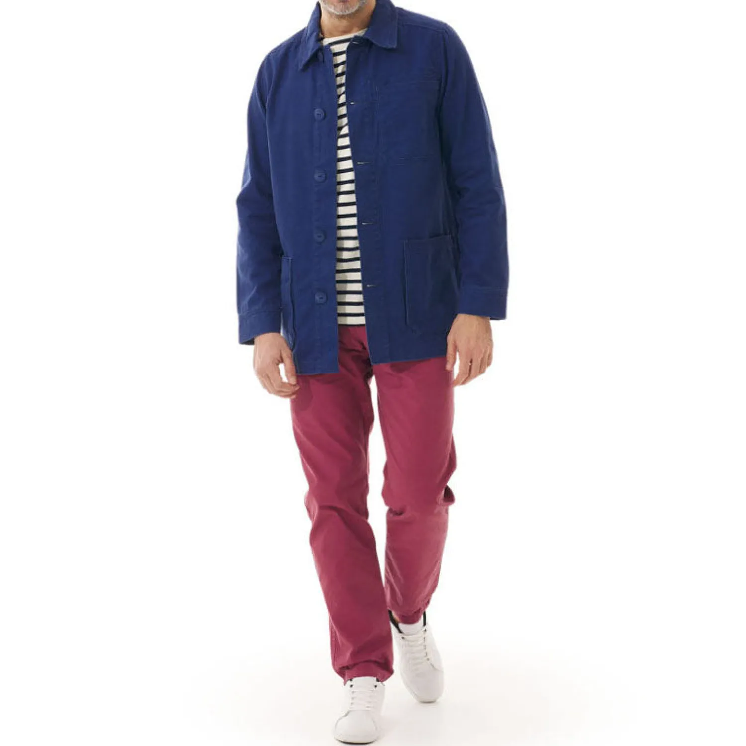 MOUSQUETON Hiliz Worker Jacket In Regatta