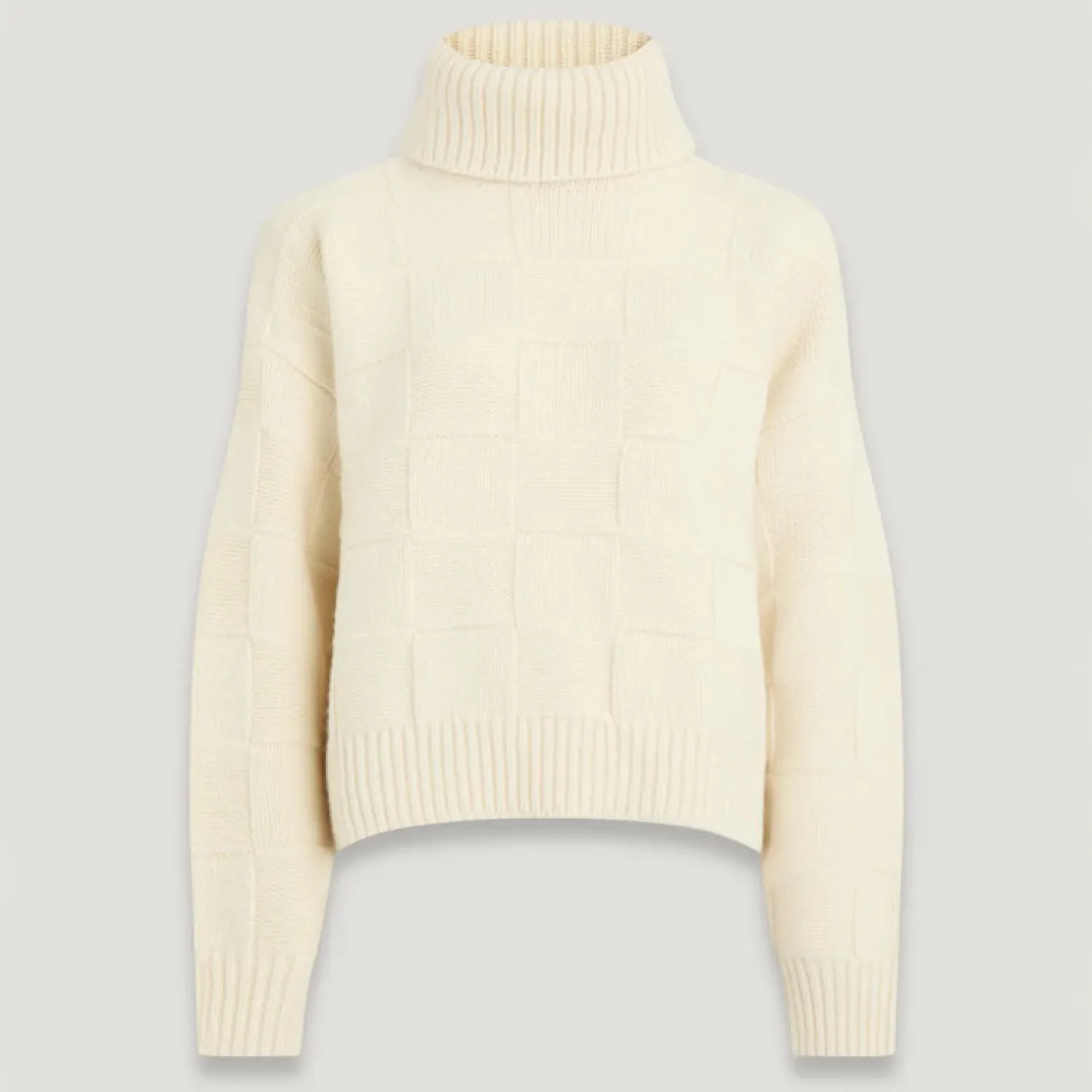 BELSTAFF Hop Roll Neck Jumper In Ivory