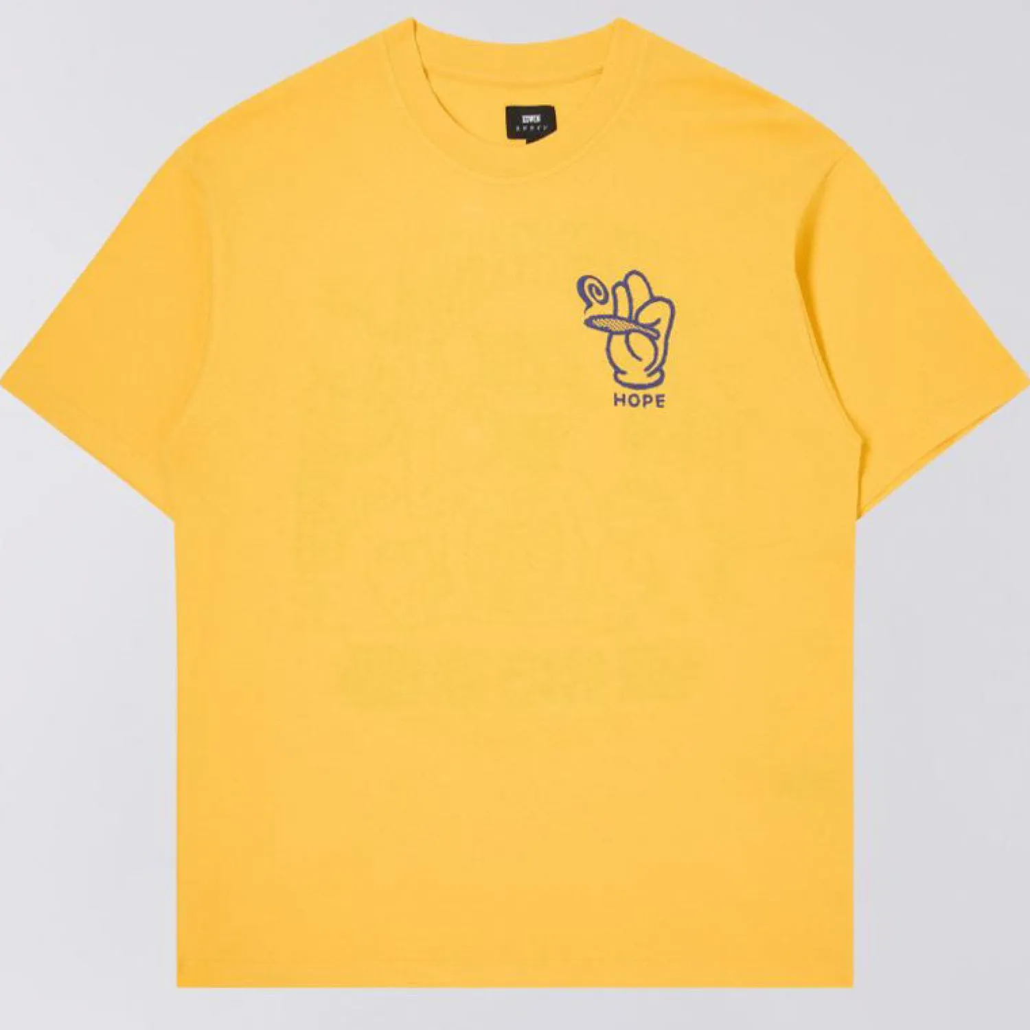 EDWIN Hope Provider T Shirt In Lemon Chrome