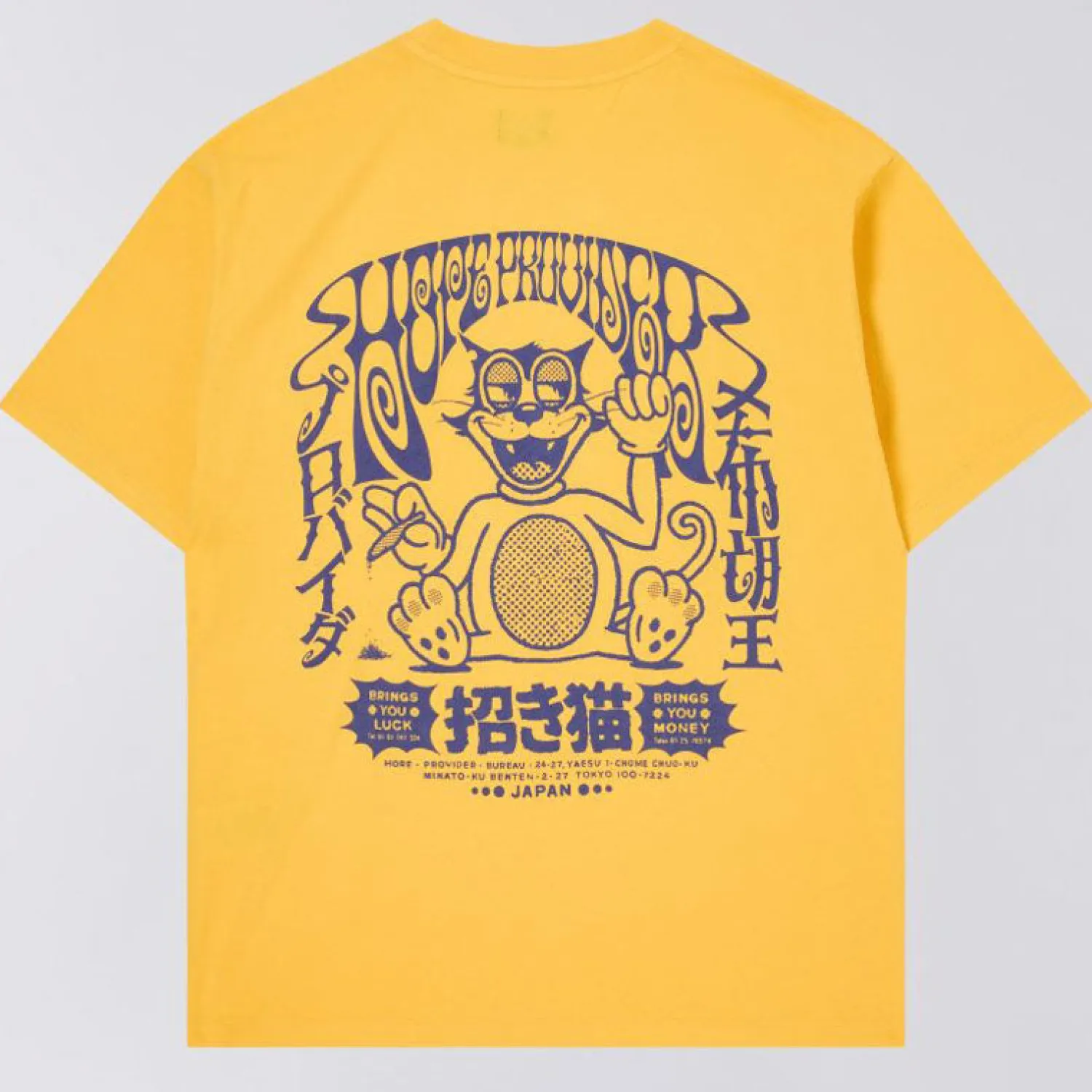 EDWIN Hope Provider T Shirt In Lemon Chrome