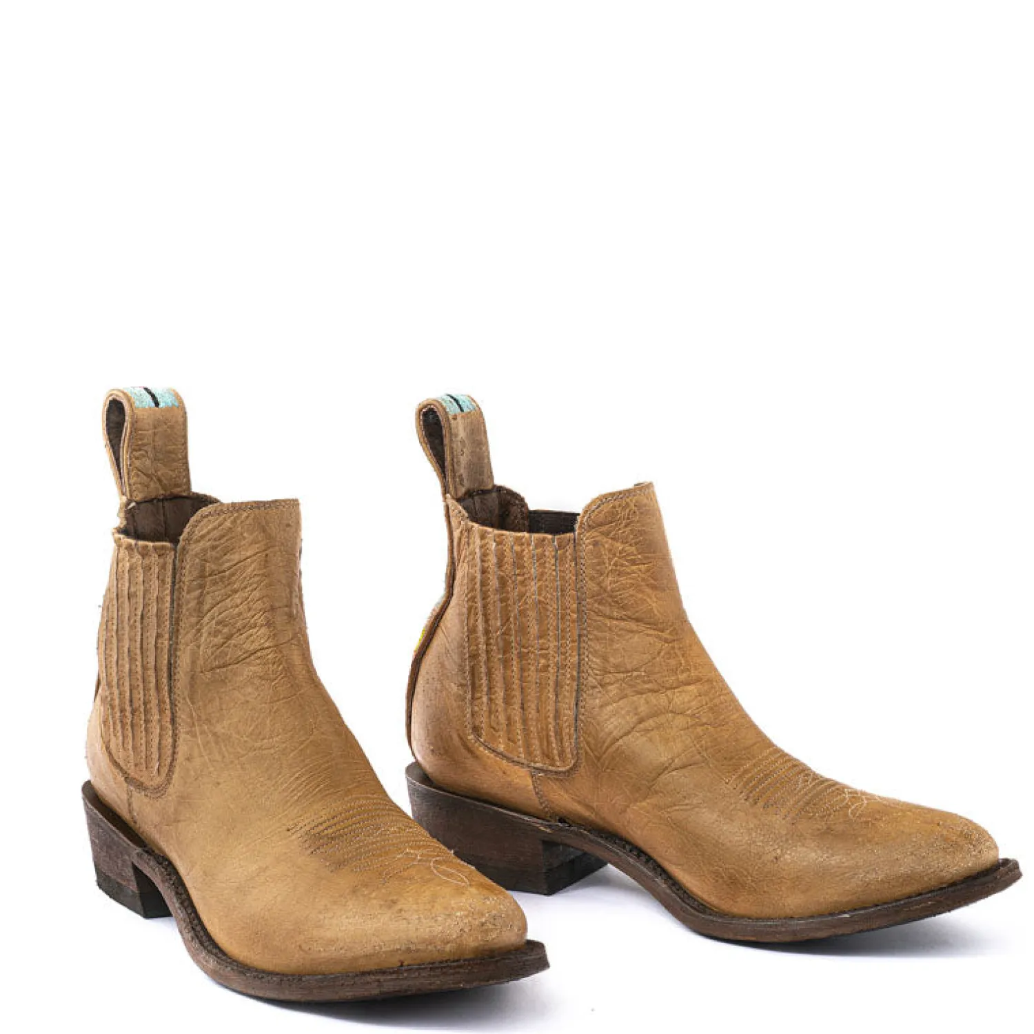 MEXICANA Indian Bone Vesuvio Boots In Tan