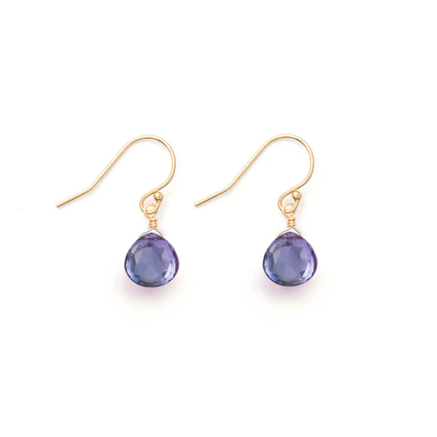 WANDERLUST LIFE Isla Drop Earrings In Alexandrite Quartz