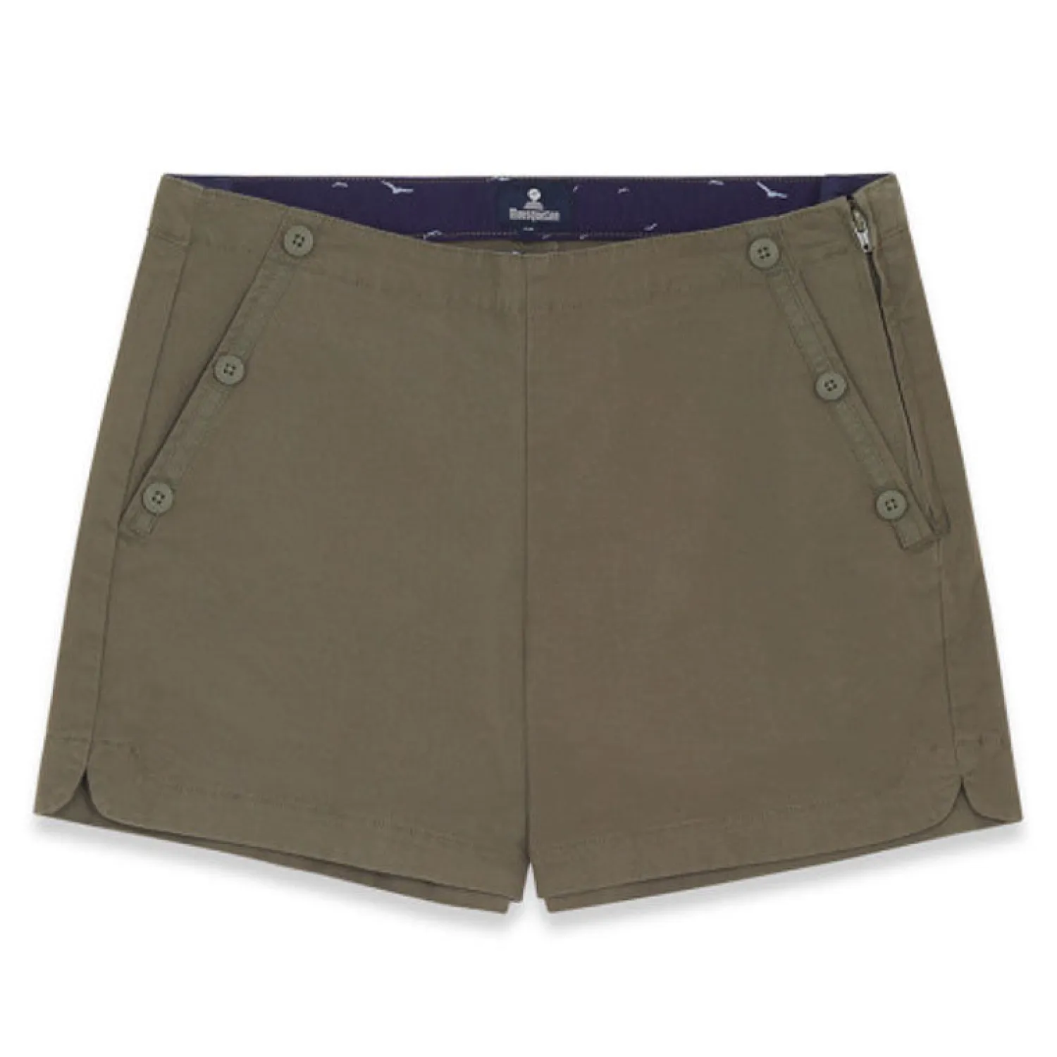 MOUSQUETON Isy Cotton Shorts In Khaki