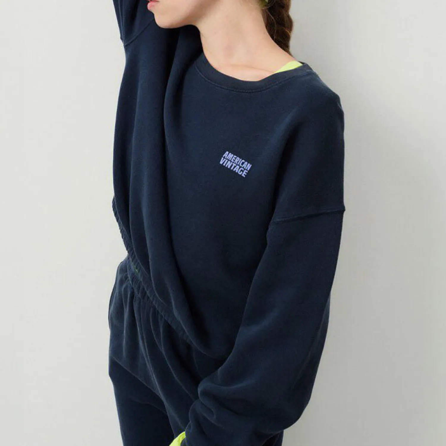 AMERICAN VINTAGE Izubird Sweatshirt In Vintage Marine