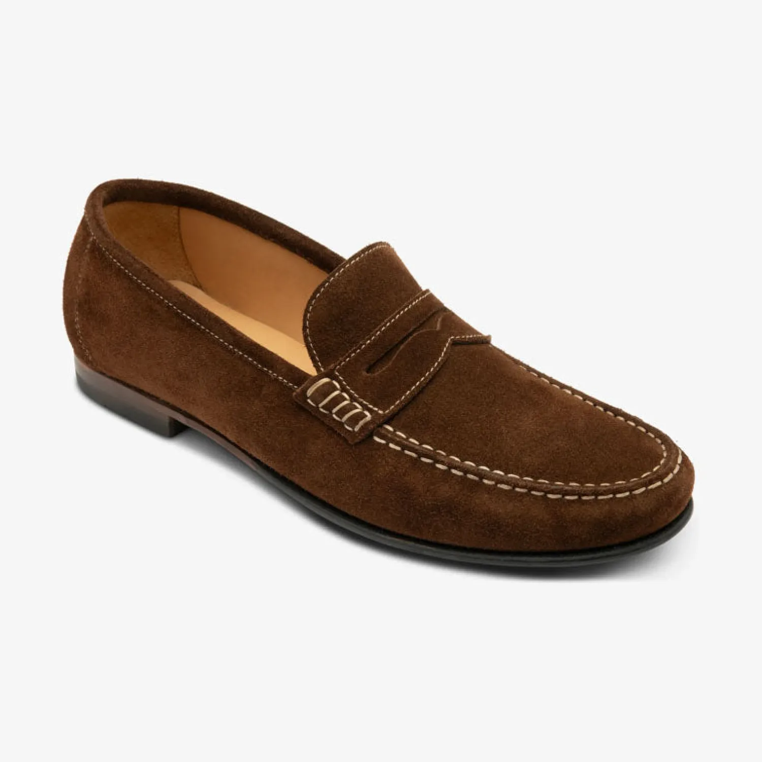 LOAKE Jefferson Suede Loafer In Brown