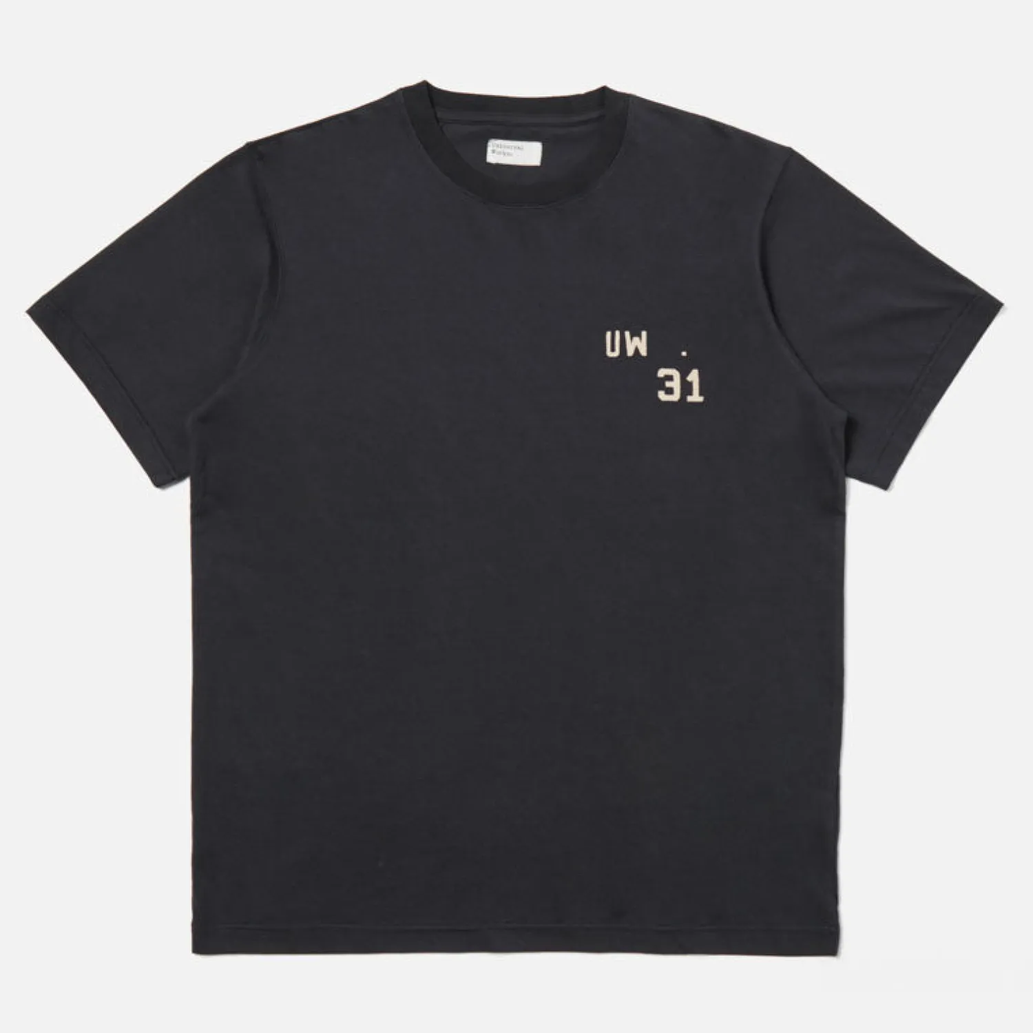 UNIVERSAL WORKS Jersey Print T Shirt In Navy