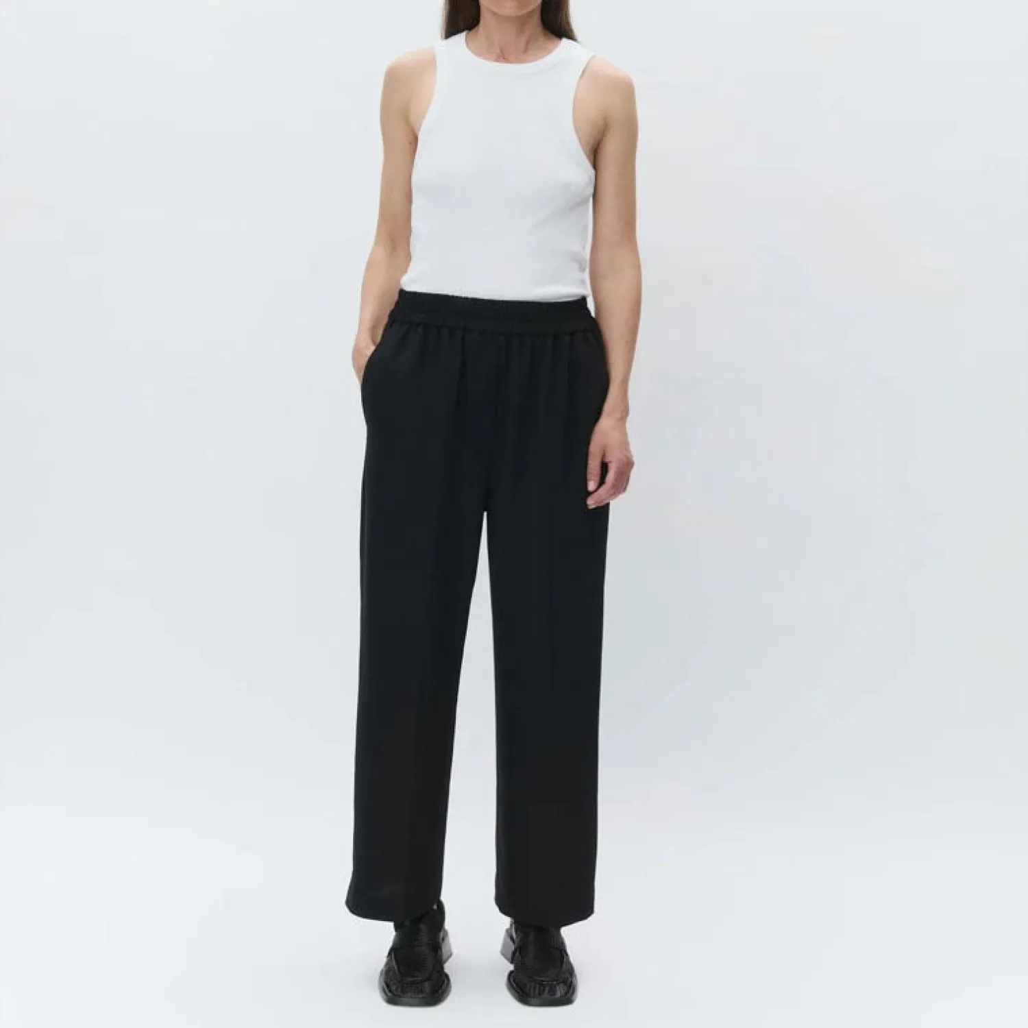 DAY BIRGER ET MIKKELSEN Jonah Classic Gabardine Trousers In Black