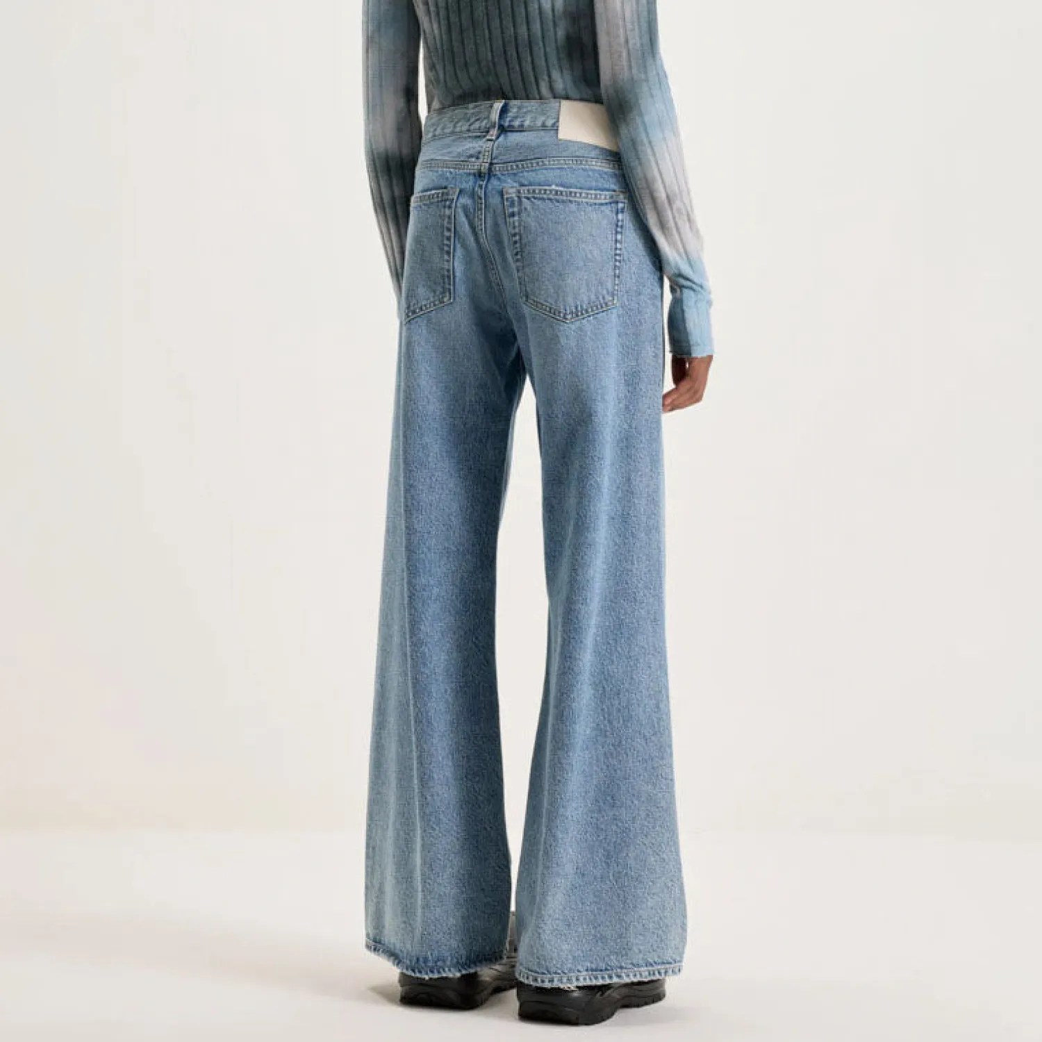 BELLEROSE Kansas Straight Leg Jeans In Used Light Blue