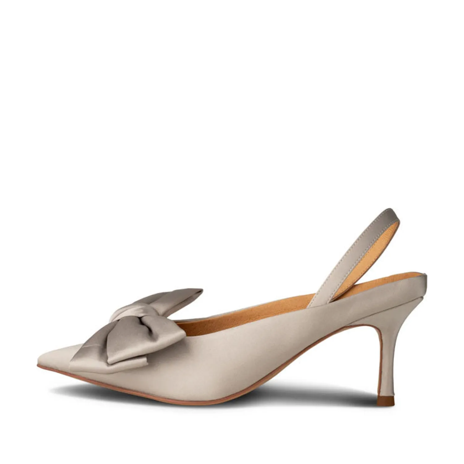 SHOE THE BEAR Karla Slingback In Grey/Silver