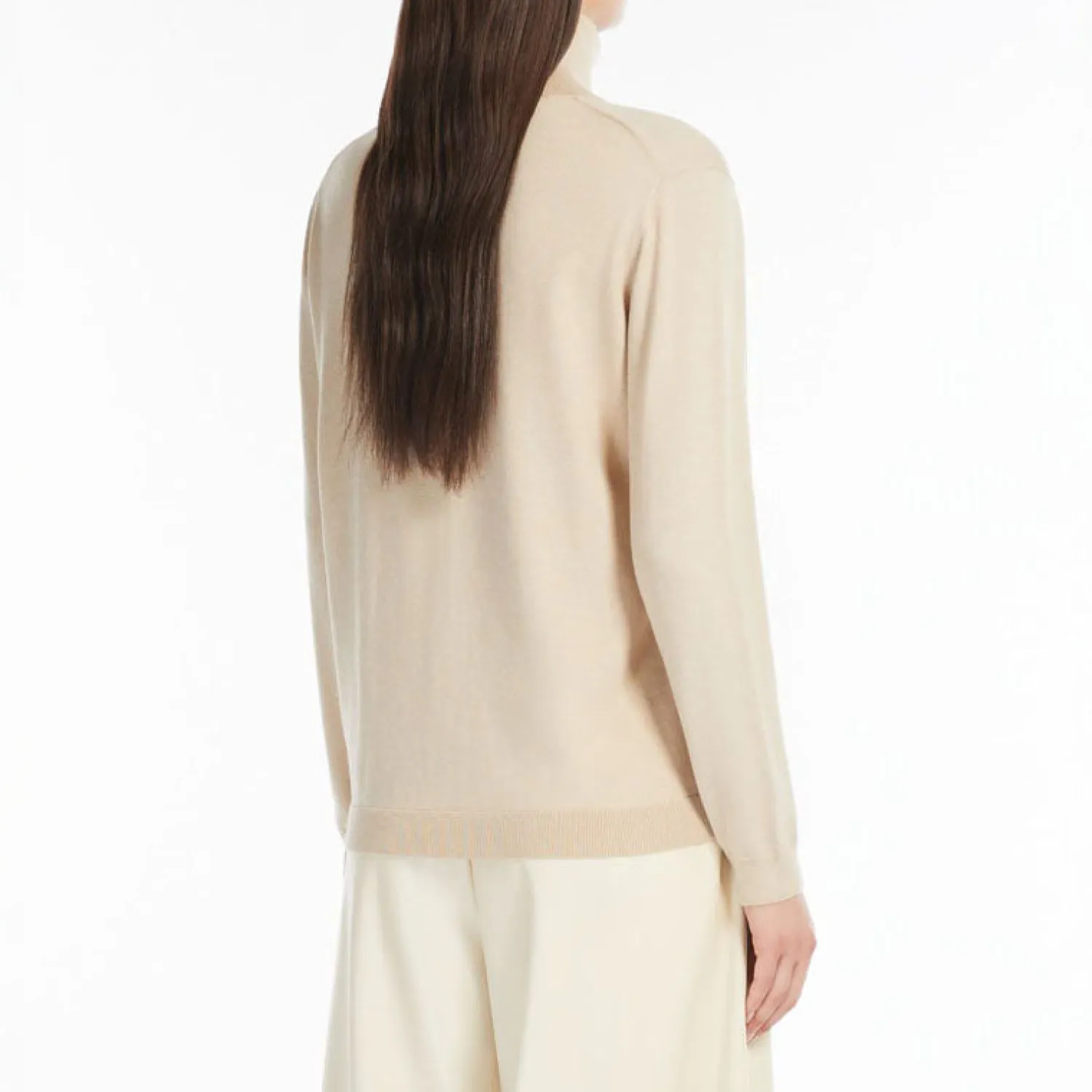 WEEKEND MAXMARA Kiku Silk Wool Jumper In Ivory