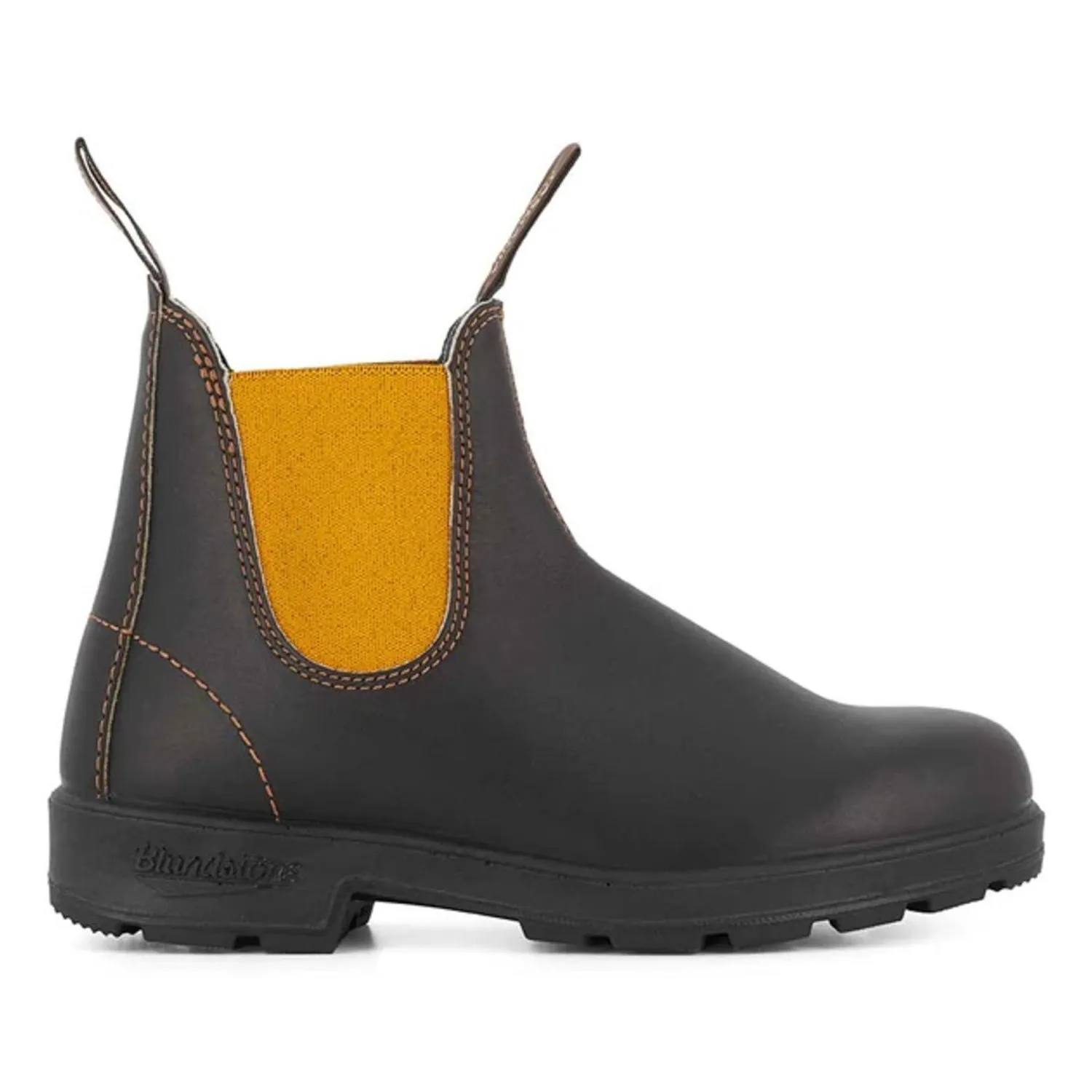 BLUNDSTONE 1919 Leather Boots In Brown/Mustard