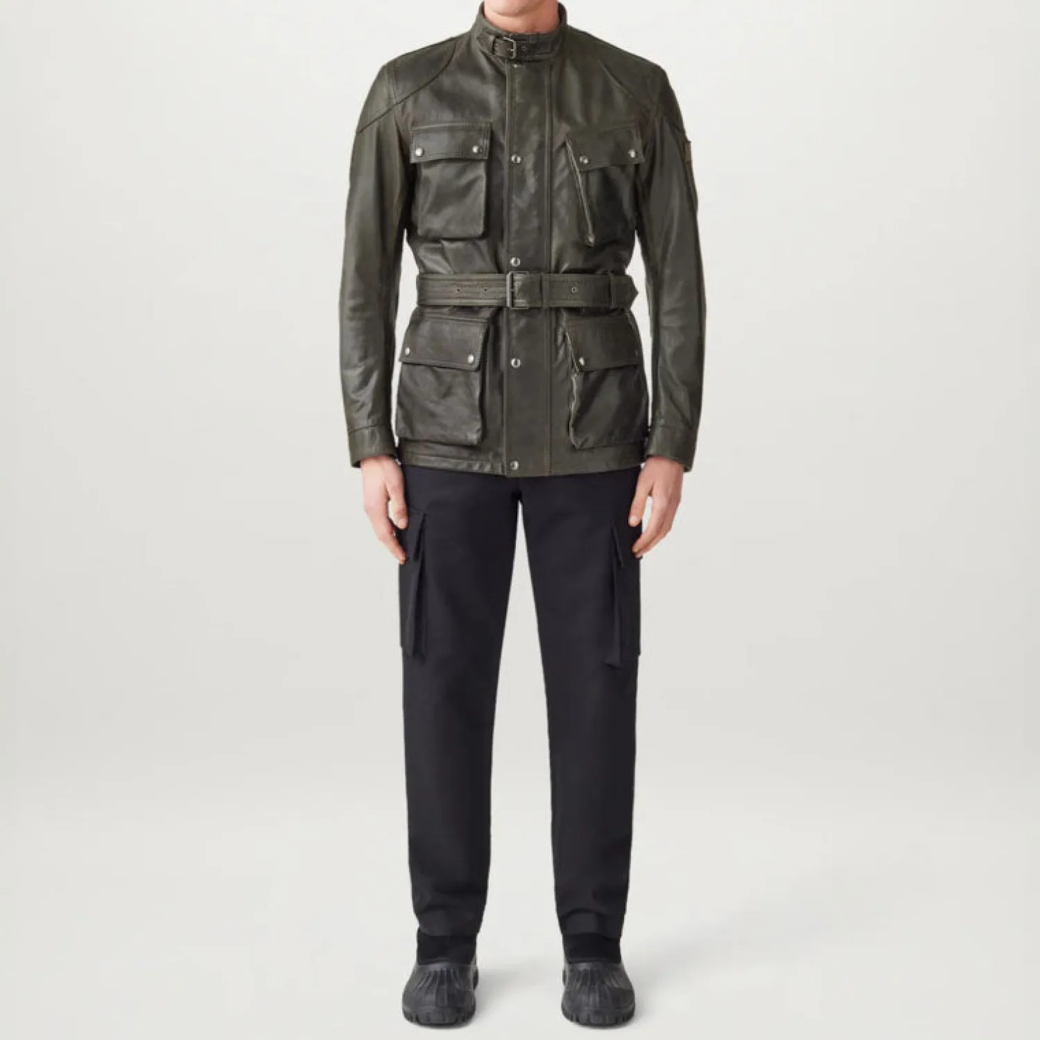 BELSTAFF Legacy Trialmaster Panther Jacket In Dark Tile Green