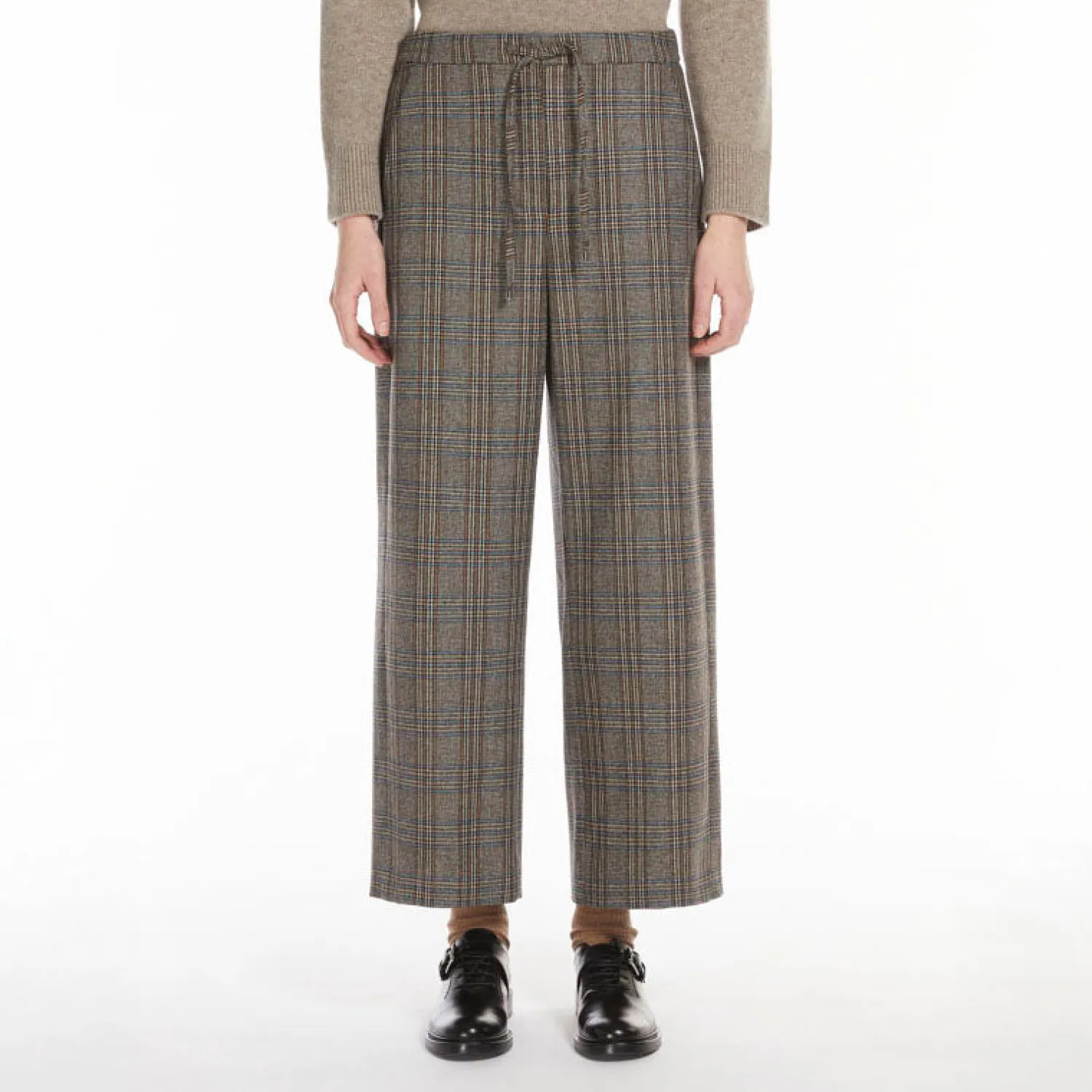 S MAXMARA Letizia Long Trouser In Ecru Galles