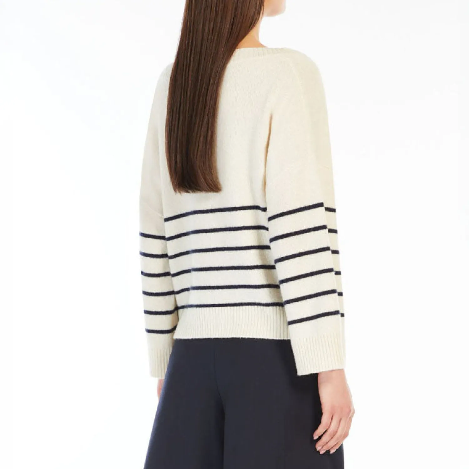 WEEKEND MAXMARA Leva Oversized Cashmere Sweater In Ecru