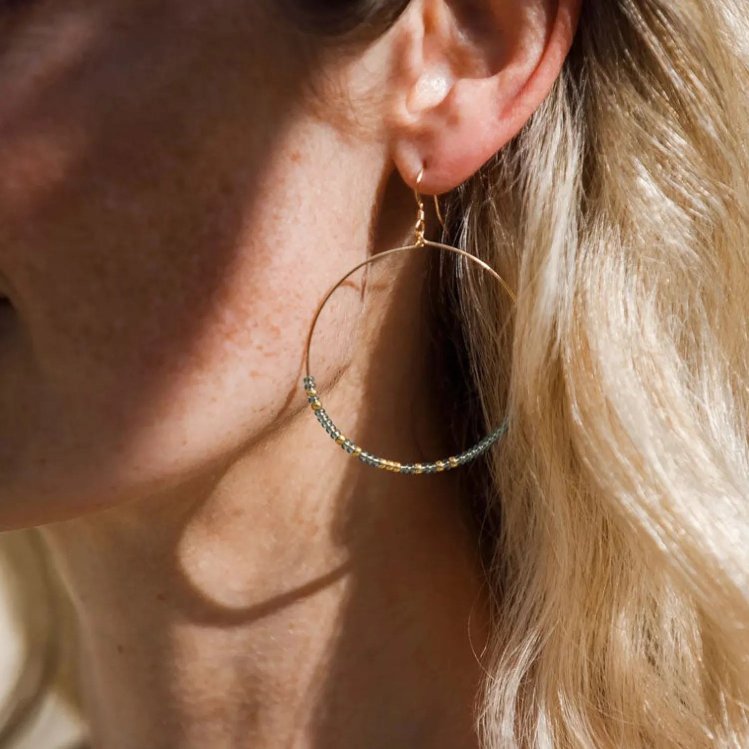 WANDERLUST LIFE Lido Earrings In Water Blue