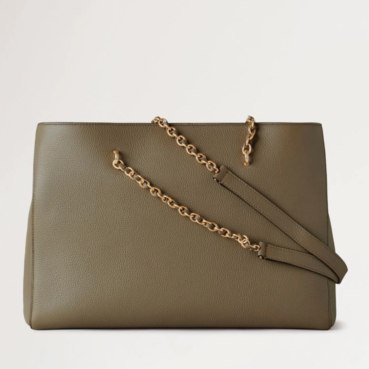 MULBERRY Lily Chain Tote In Linen Green