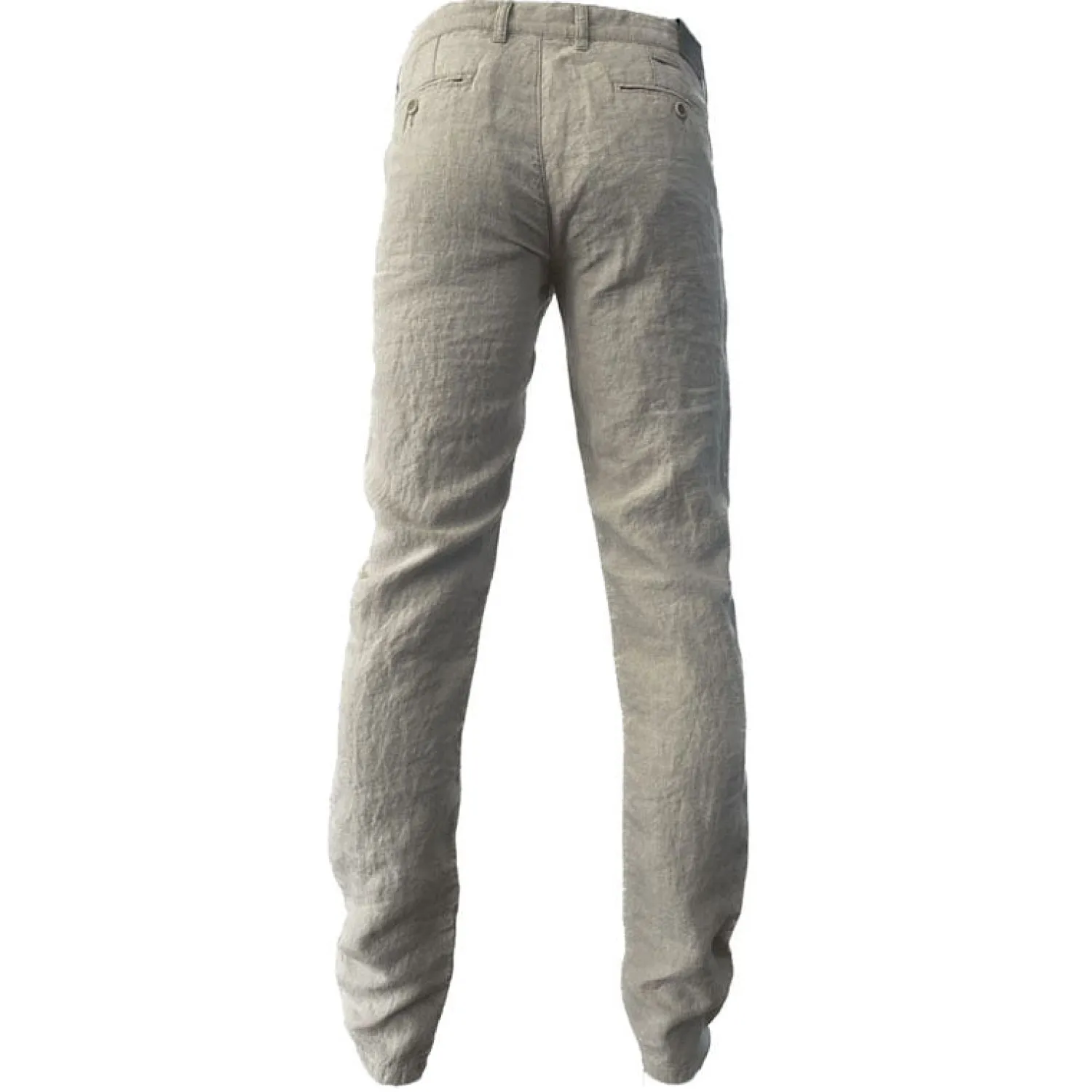 ALBERTO Lou J Pure Linen Trousers In Nature