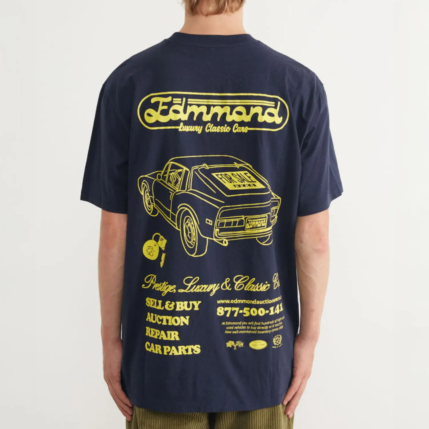 EDMMOND STUDIOS Luxury Cars T Shirt In Navy