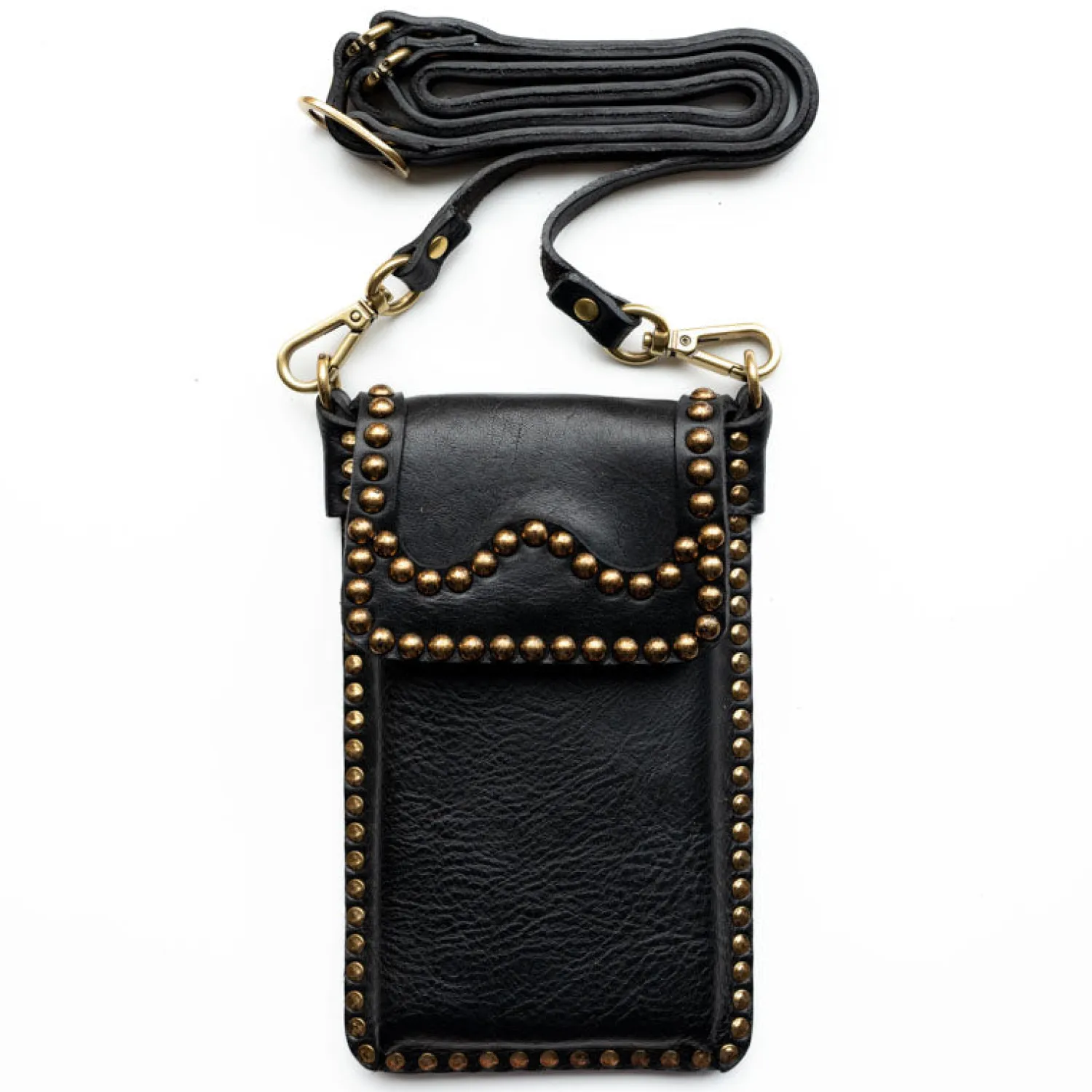 CAMPOMAGGI Malachite Stud Phone Case In Black