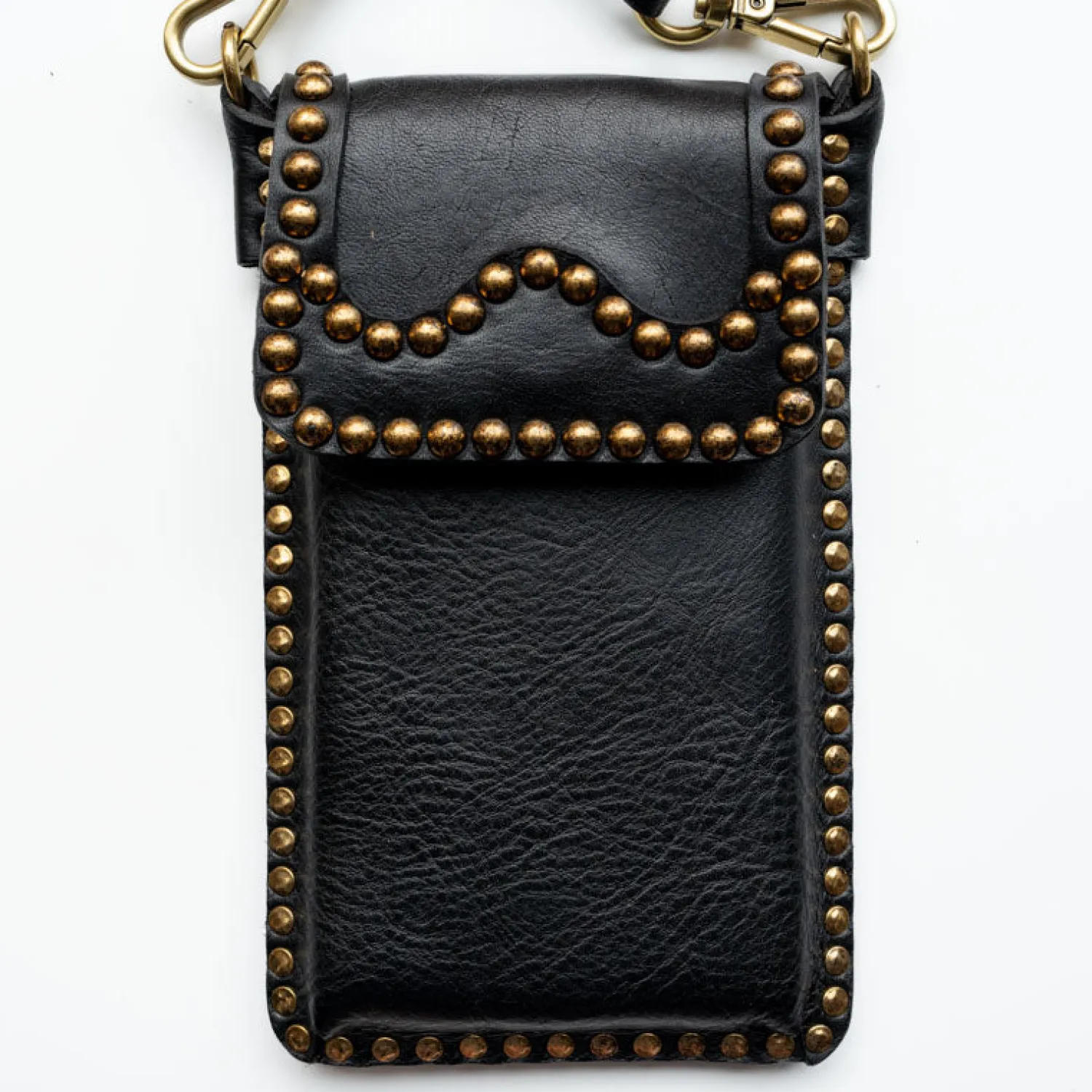 CAMPOMAGGI Malachite Stud Phone Case In Black