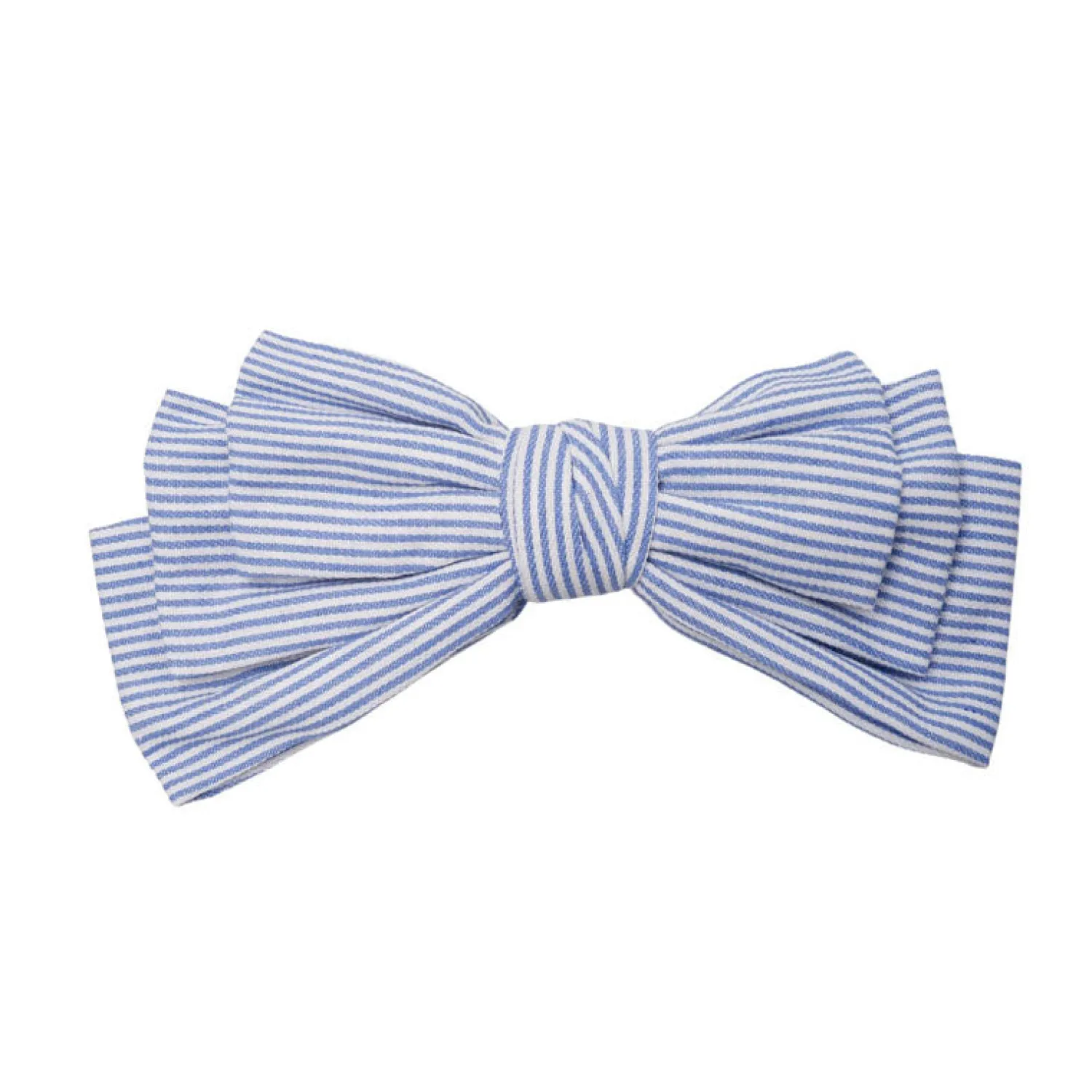 BLACK COLOUR Matilda Bow Hair Clip In Light Blue