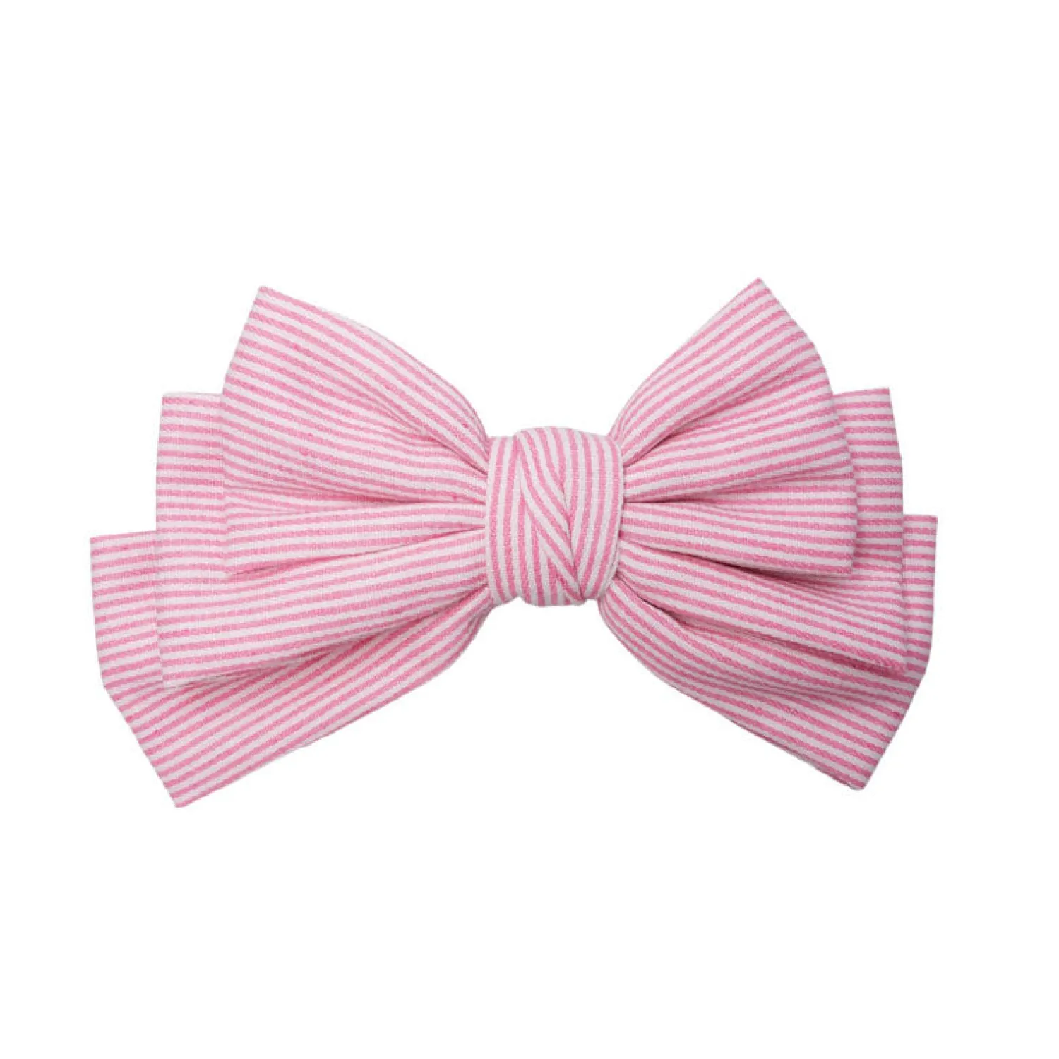 BLACK COLOUR Matilda Bow Hair Clip In Light Pink