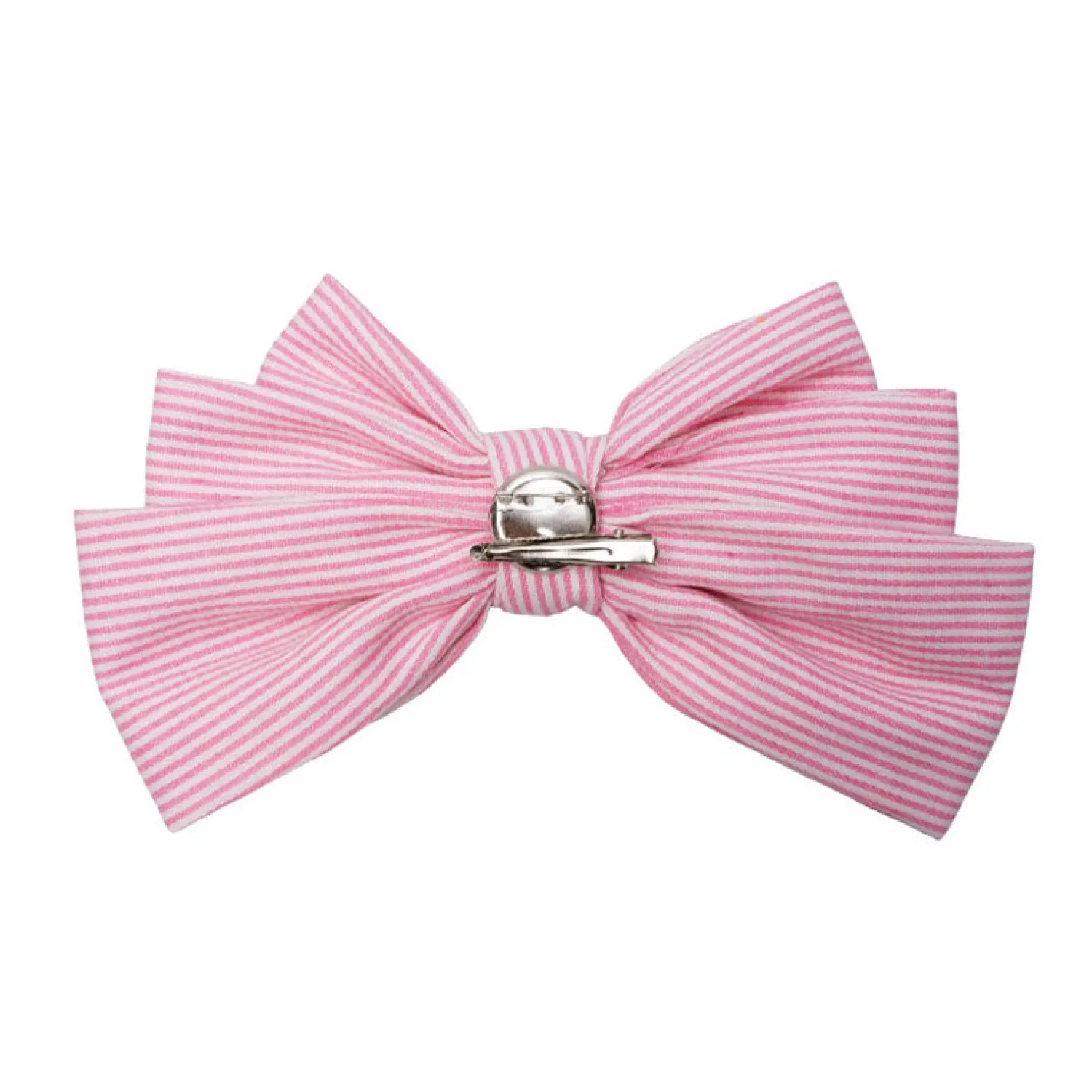 BLACK COLOUR Matilda Bow Hair Clip In Light Pink