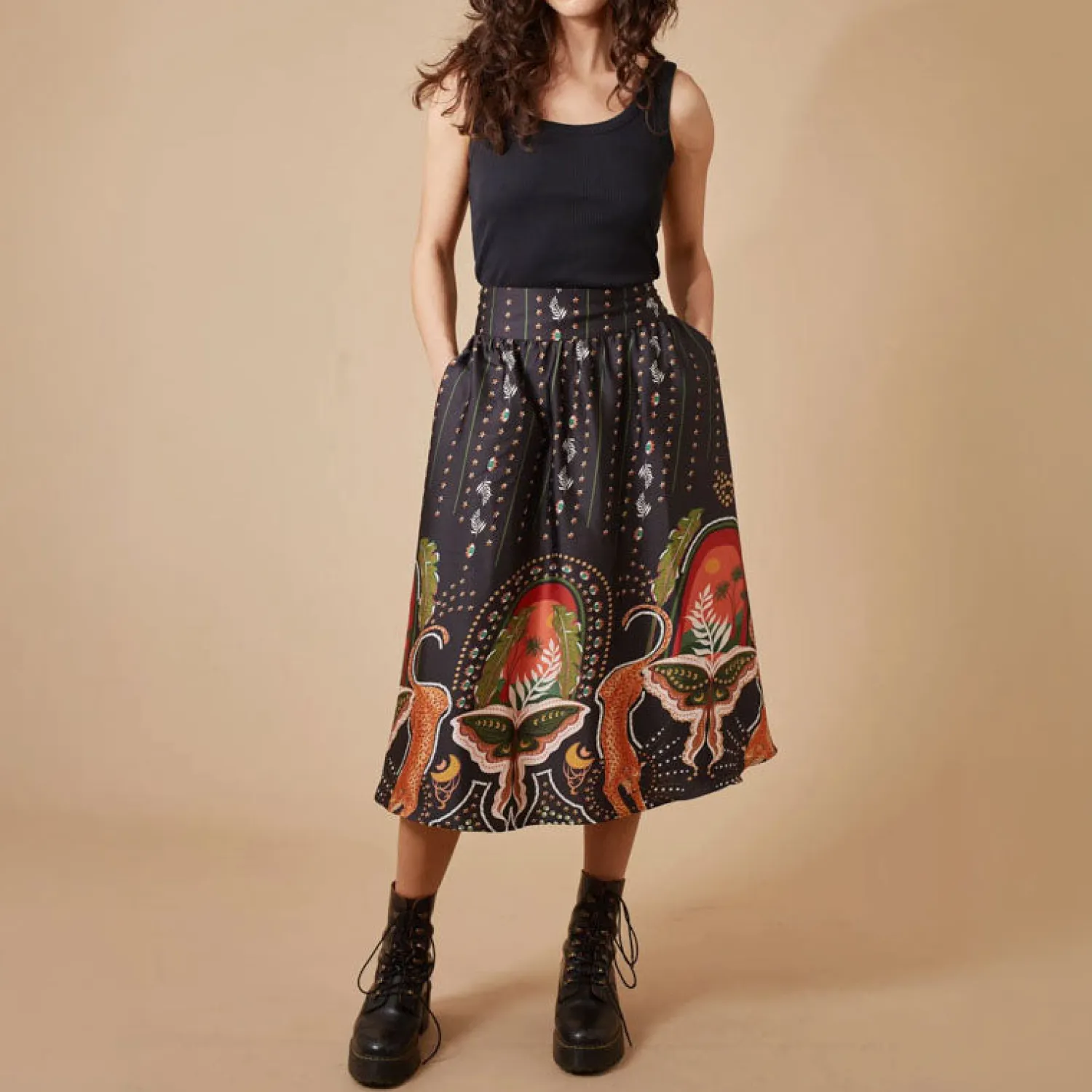 TRAFFIC PEOPLE Maude Skirt In Black