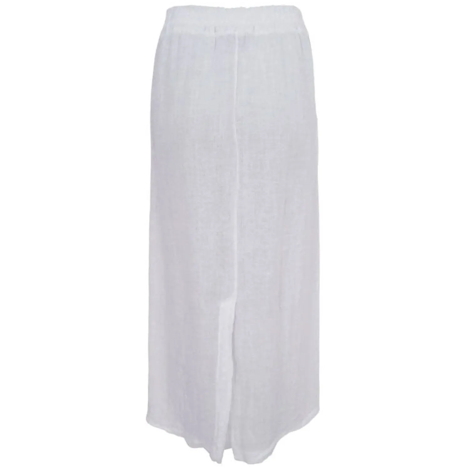 BLACK COLOUR Melina Linen Skirt In White