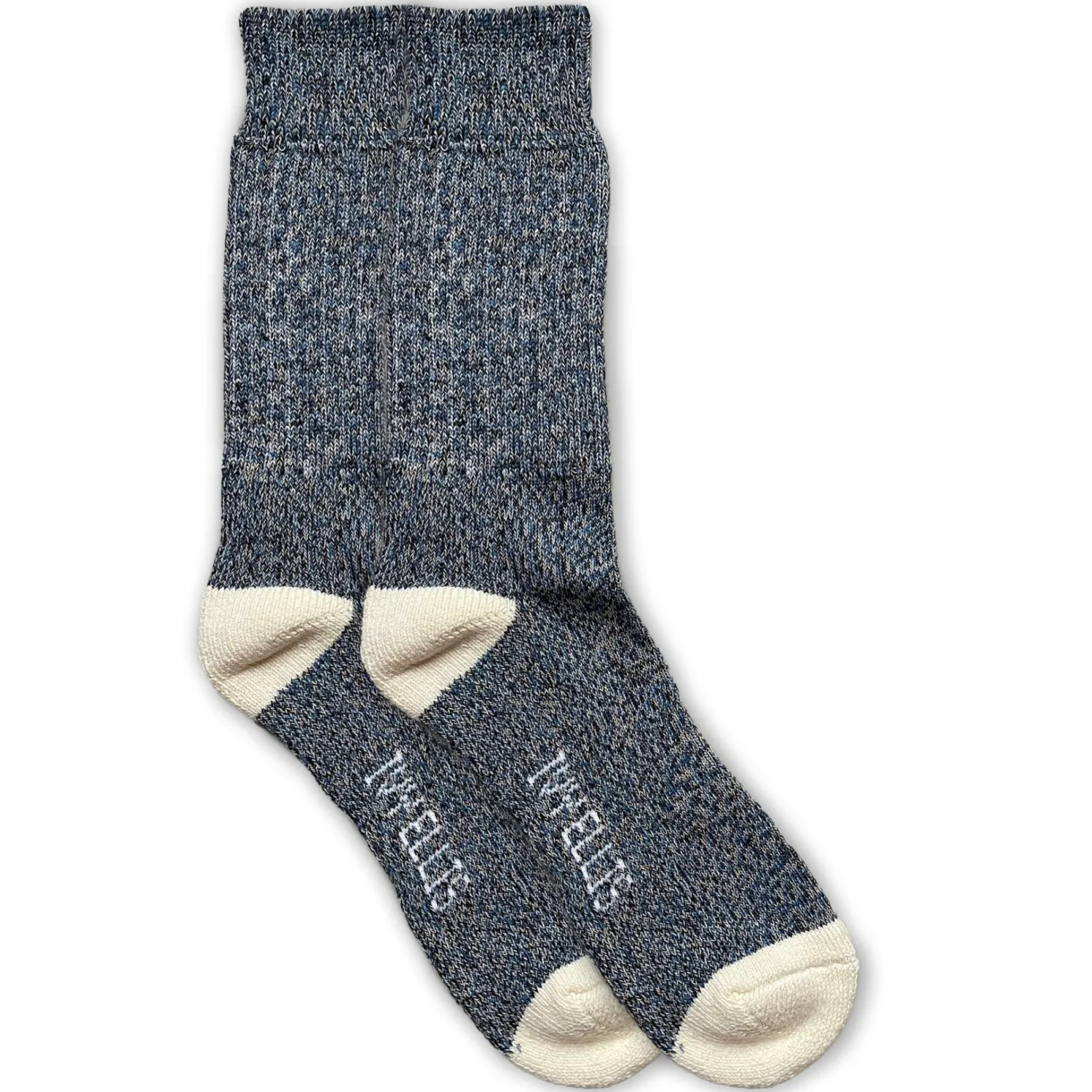 IVY ELLIS Mens Voyager Yosemite Socks In Navy Marl