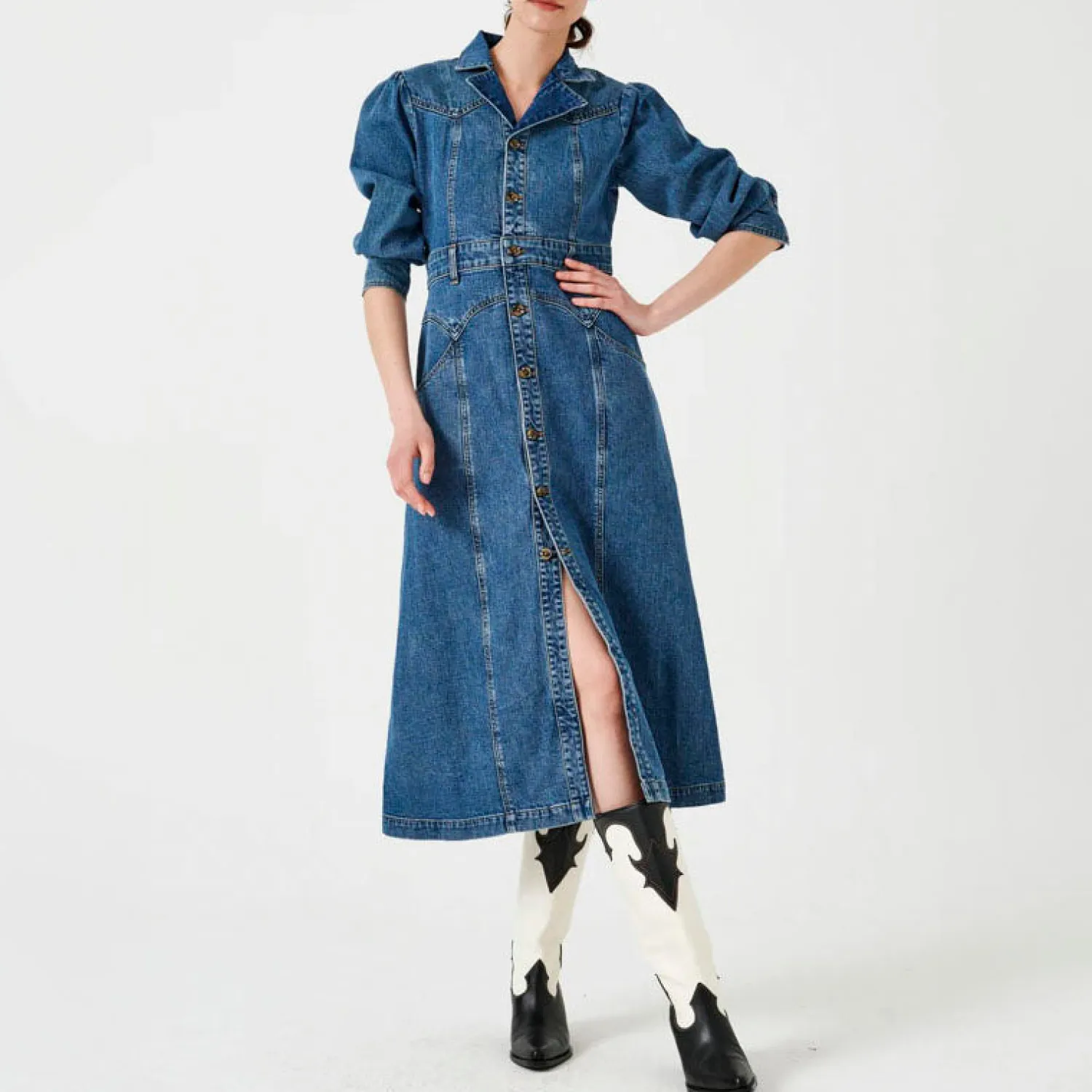 SEVENTY & MOCHI Mia Dress In Vintage Americana