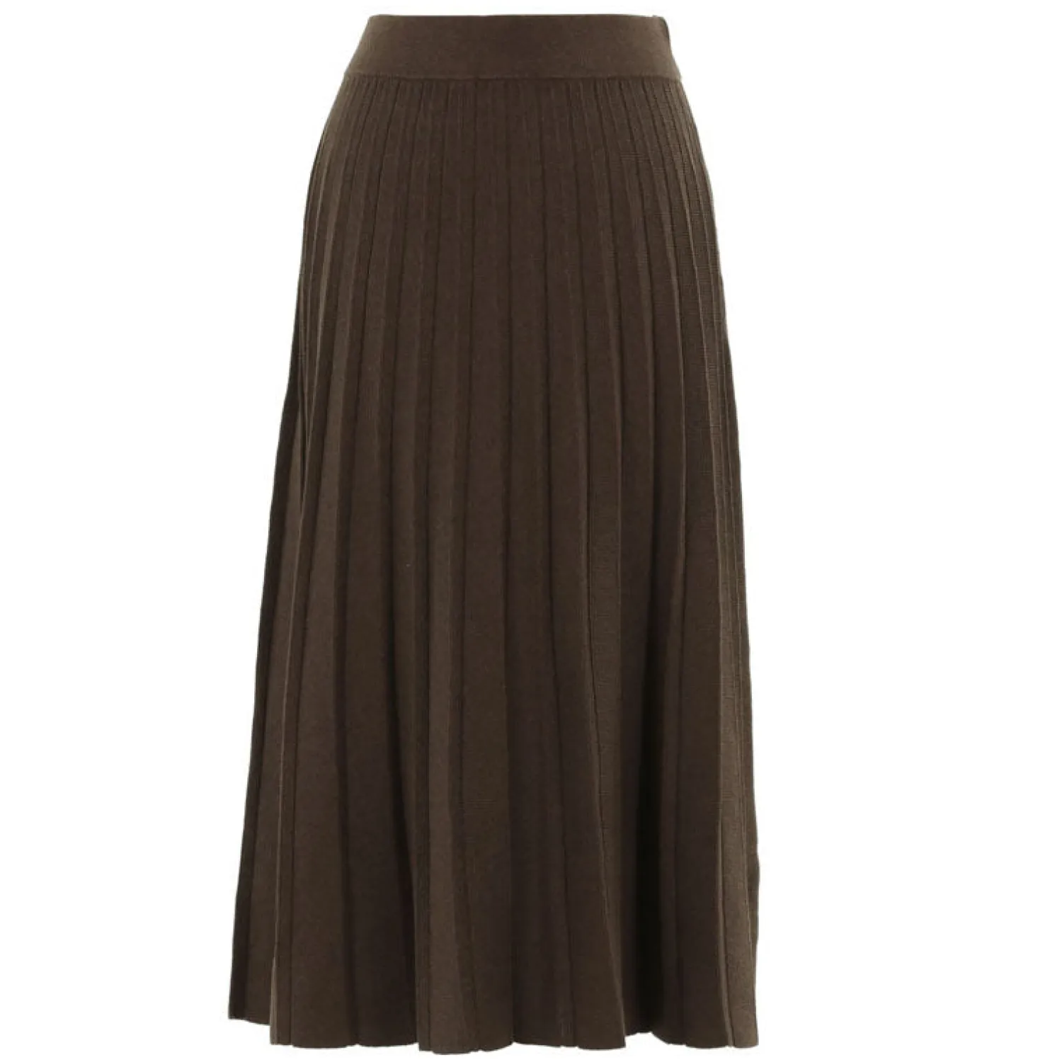 MARBLE Midi Skirt In Brown