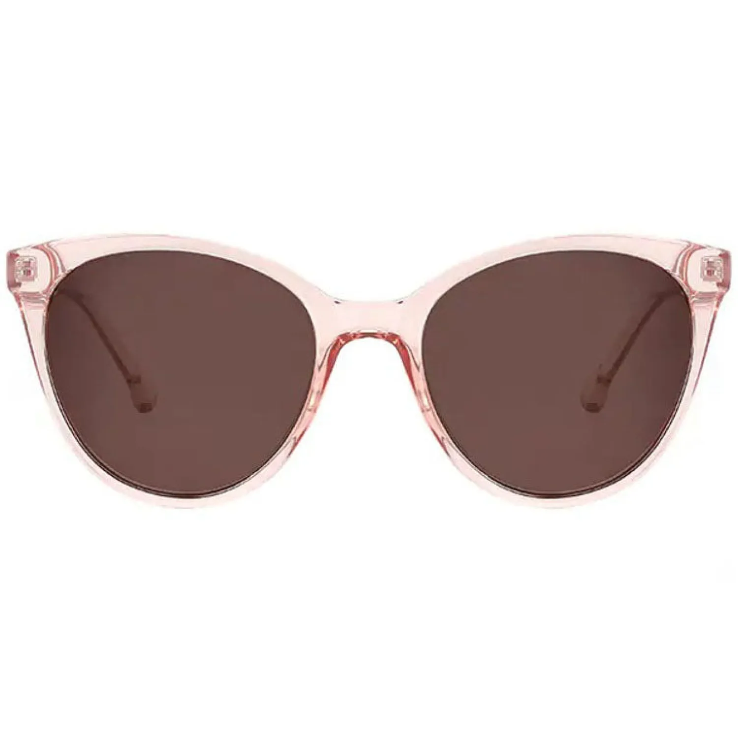 GOODLOOKERS Millie Reading Sunglasses In Transparent Pink