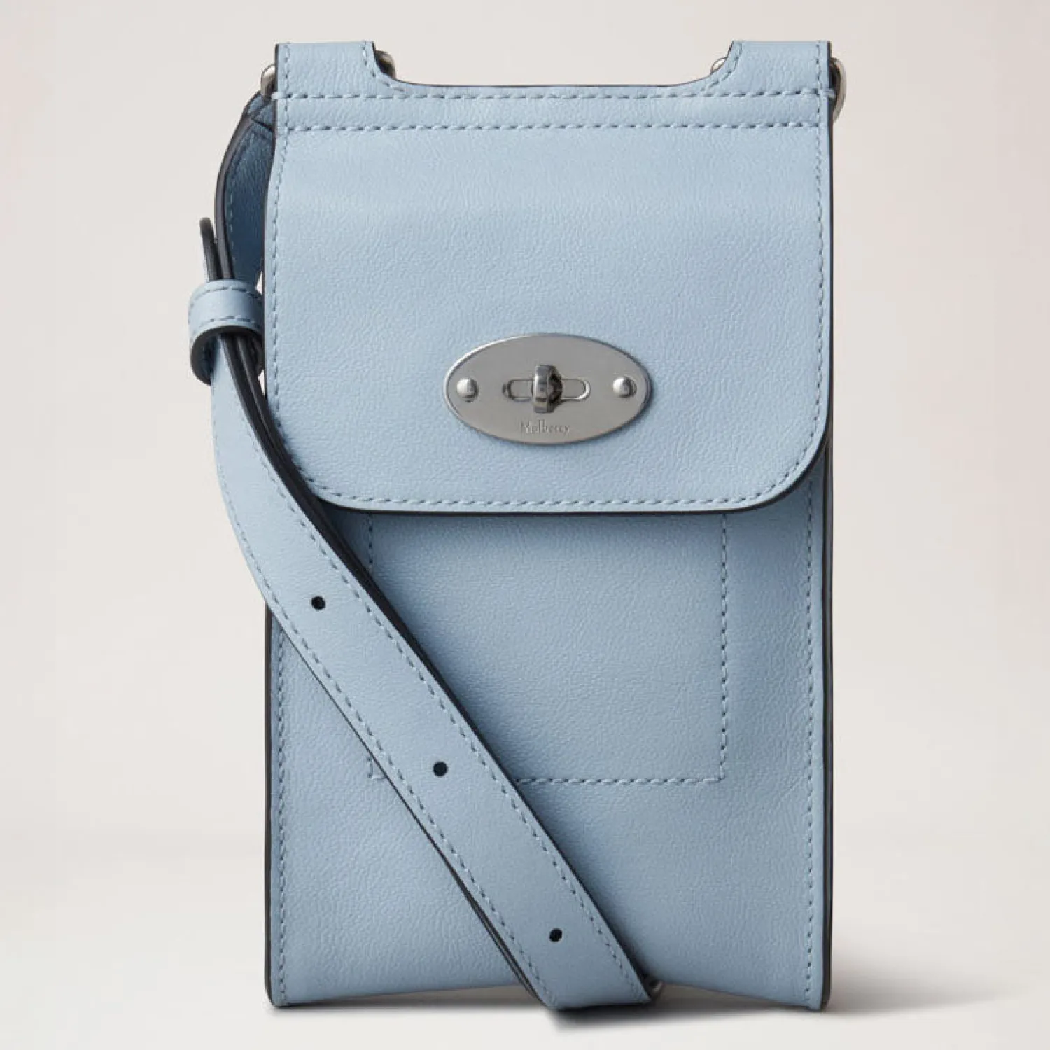 MULBERRY Mini Antony Pouch SCG Bag In Poplin Blue