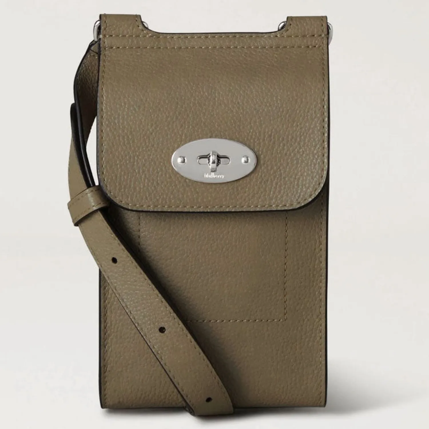 MULBERRY Mini Antony Pouch SCG In Linen Green