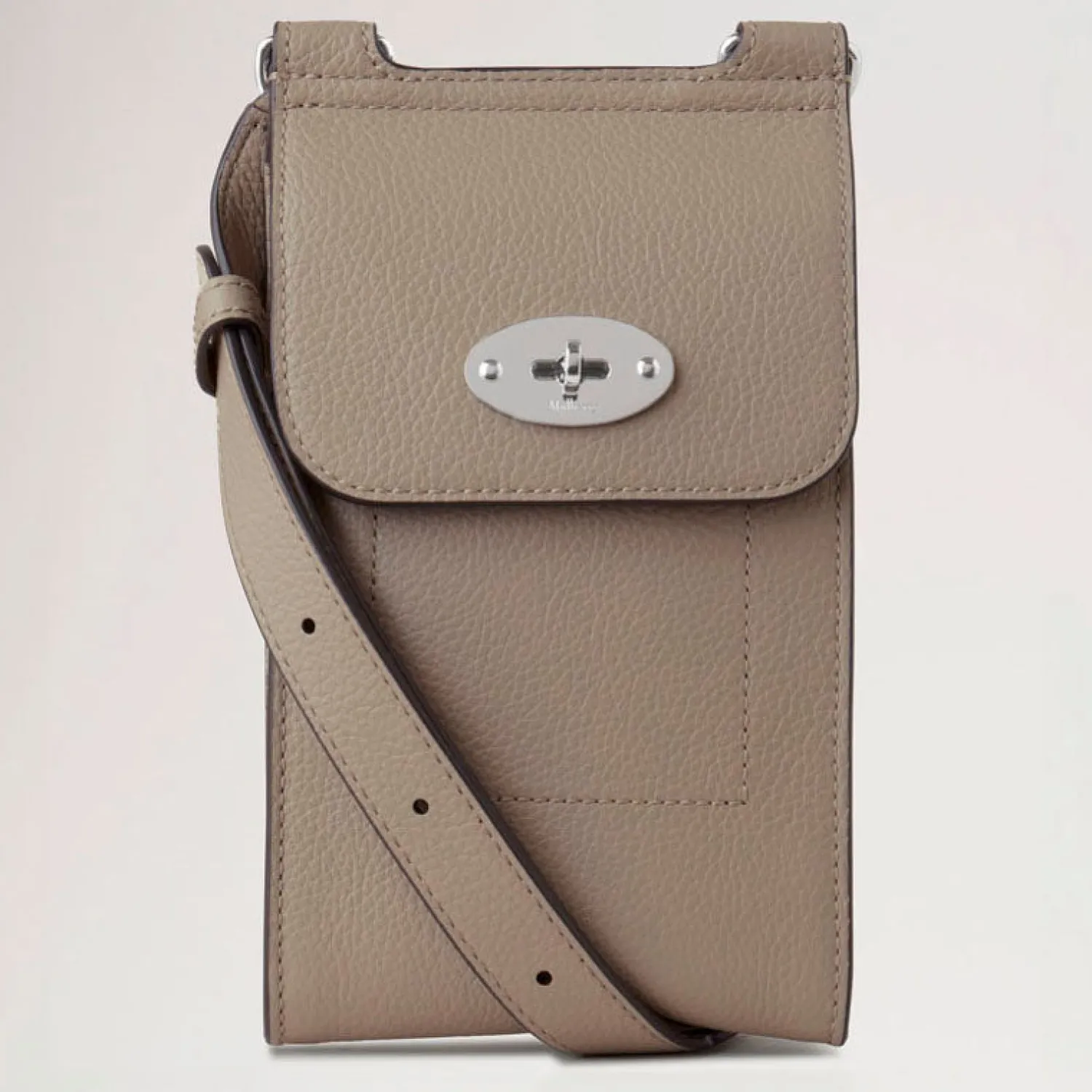 MULBERRY Mini Antony Pouch Small Classic Grain In Dune