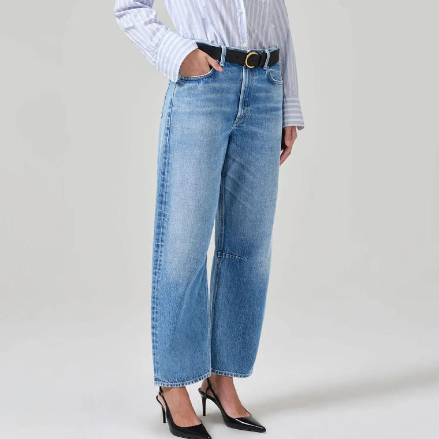 CITIZENS OF HUMANITY Miro Tapered Barrel Leg Jeans In Pacifica