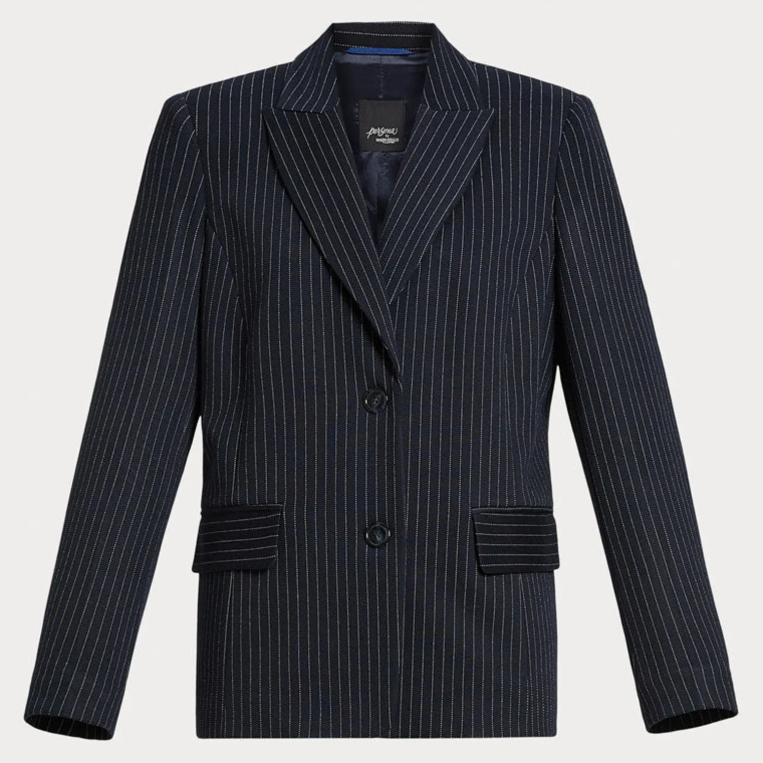 PERSONA BY MARINA RINALDI Nabil Milano Knit Fabric Blazer In Ultramarine