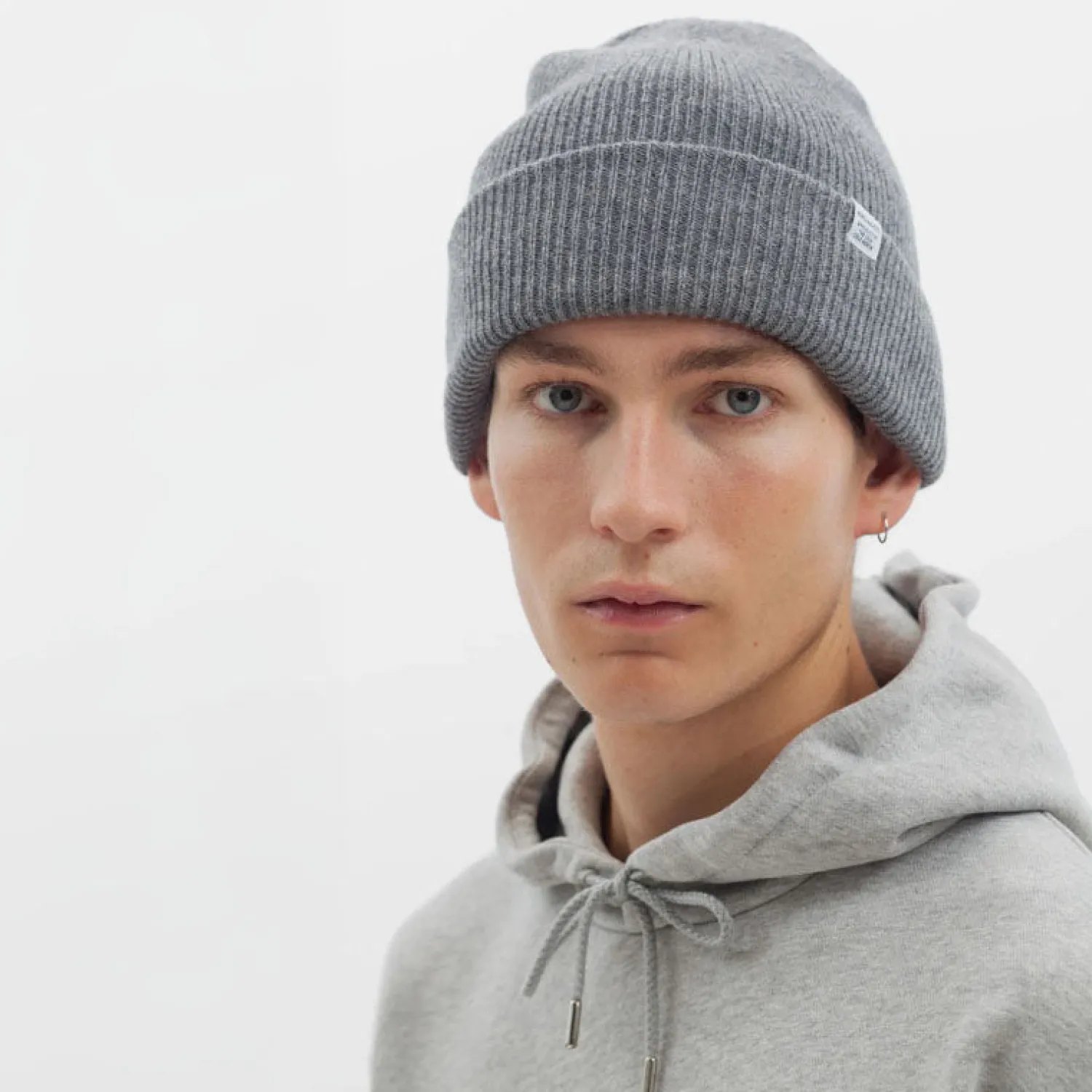 NORSE PROJECTS Norse Beanie Hat In Grey Melange