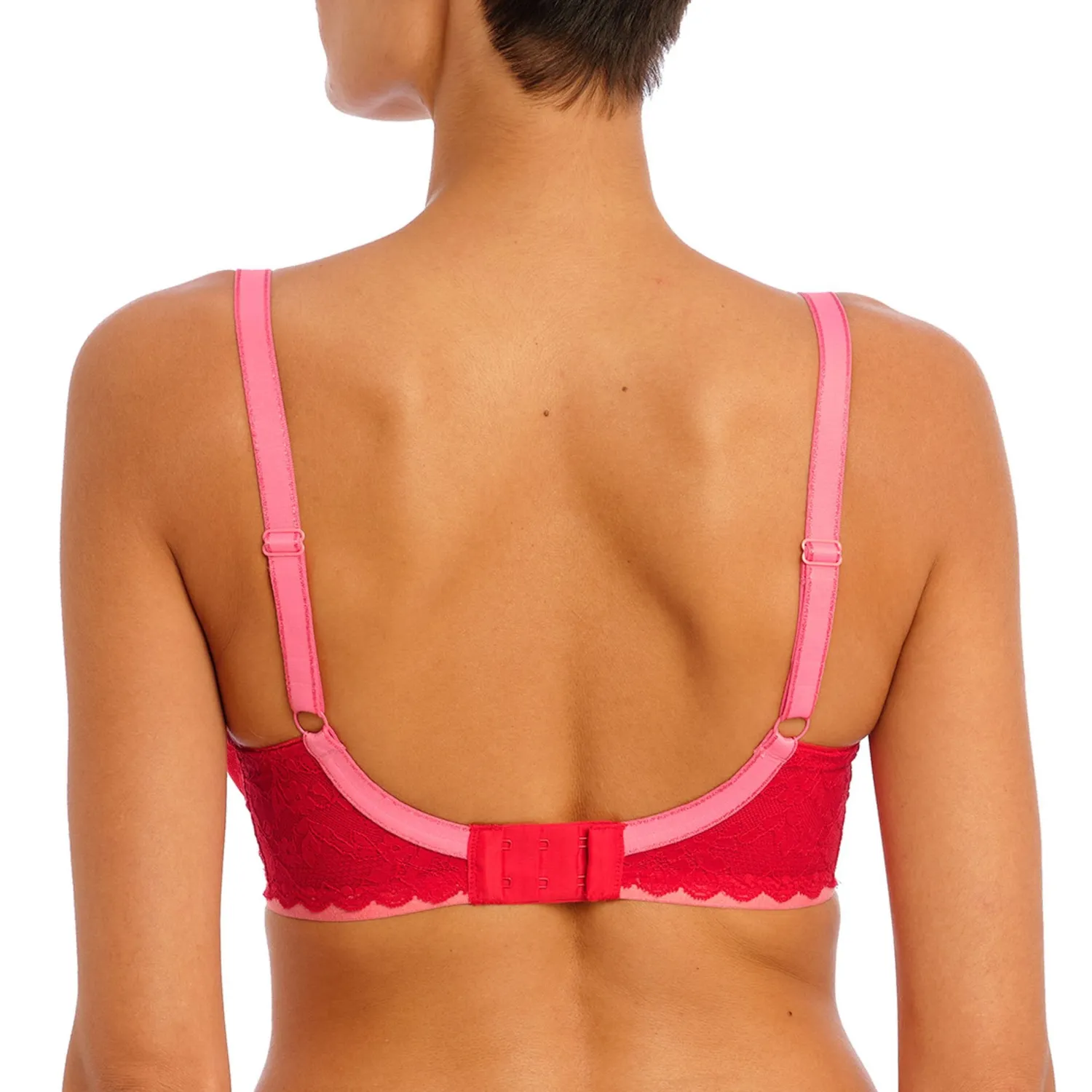 FREYA Offbeat UW Padded Half Cup Bra In Chilli Red